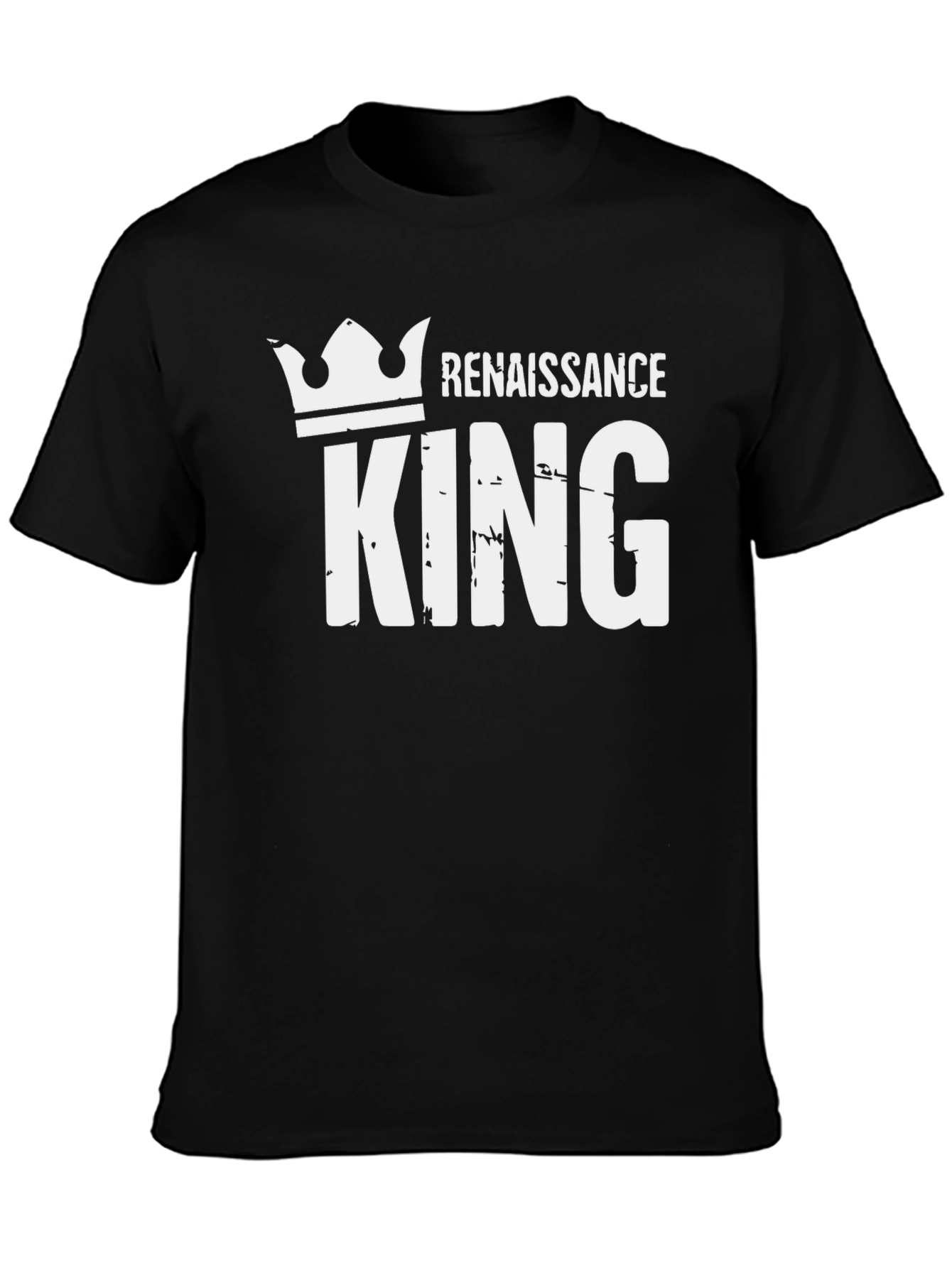 Black Renaissance King Graphic T-Shirt view 3