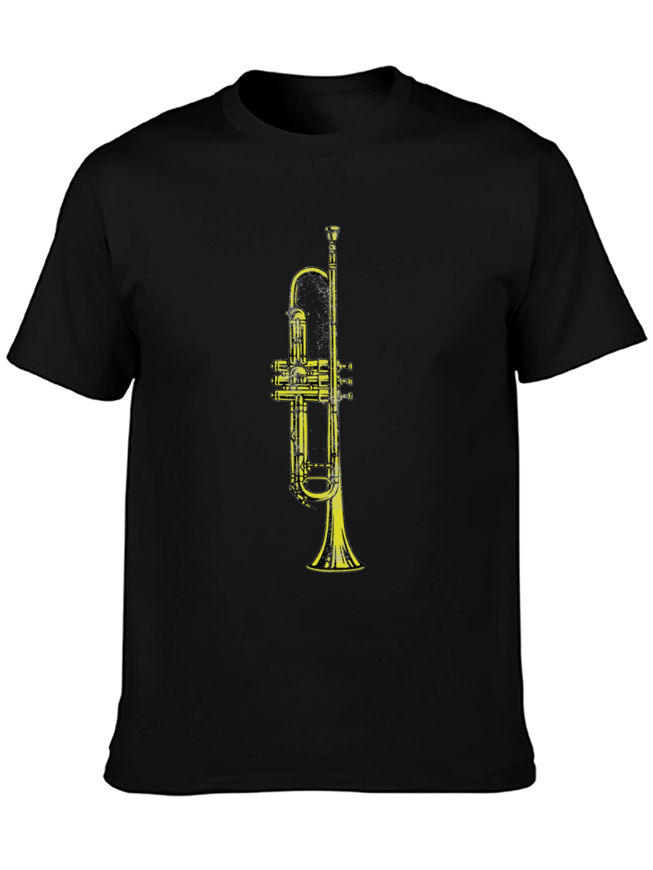 Black Trumpet Graphic Black T-Shirt view 3