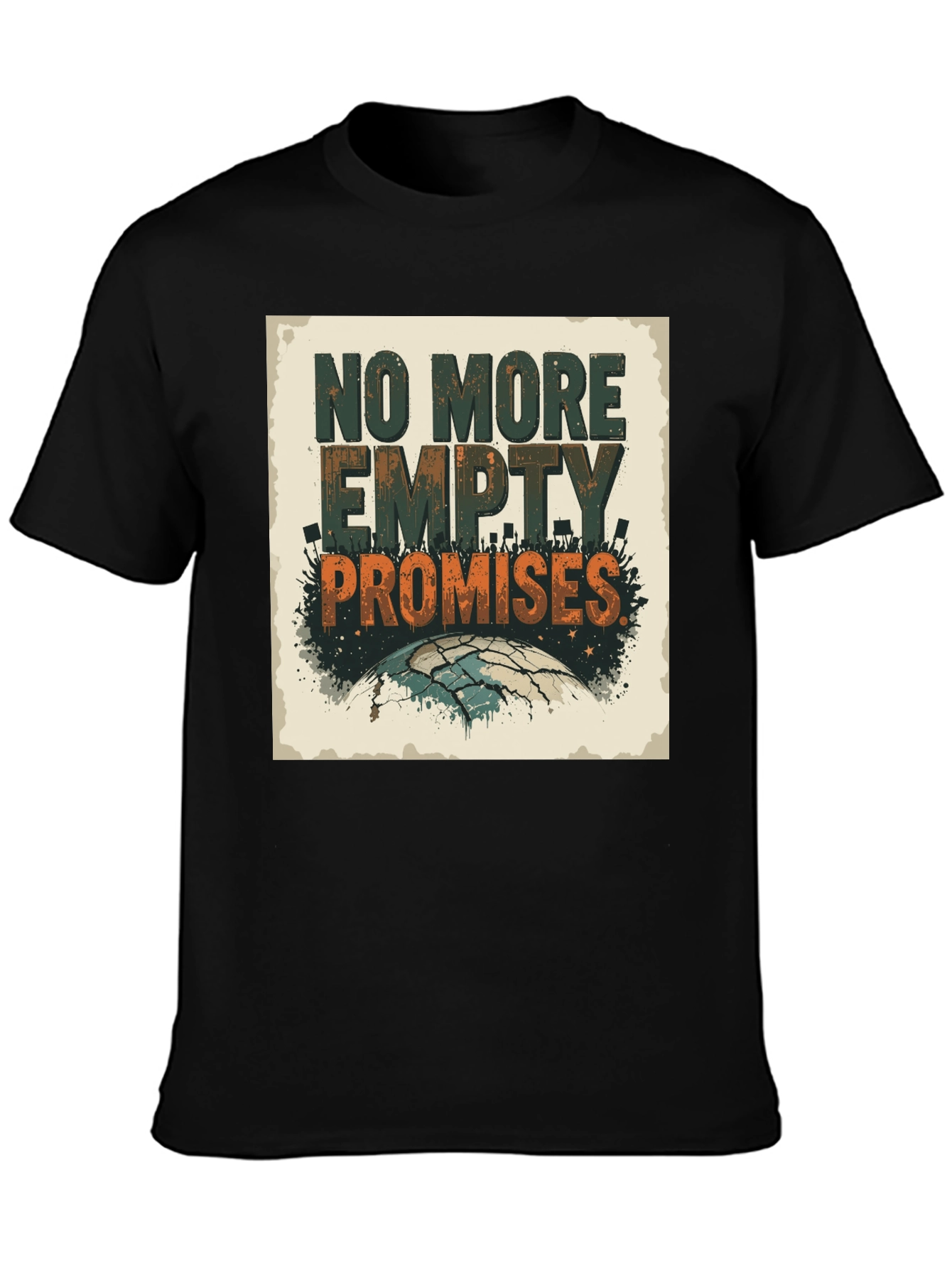Black No More Empty Promises Graphic Tee view 3