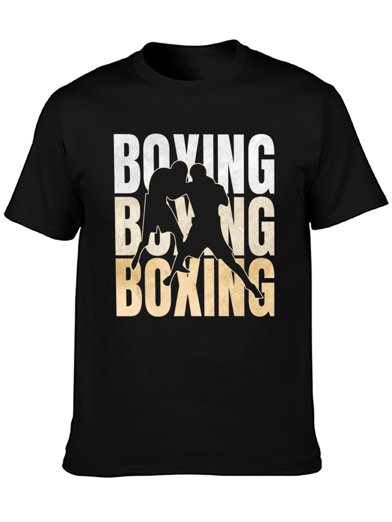Black Boxing Graphic Tee | Stylish Mens Boxing T-Shirt view 3