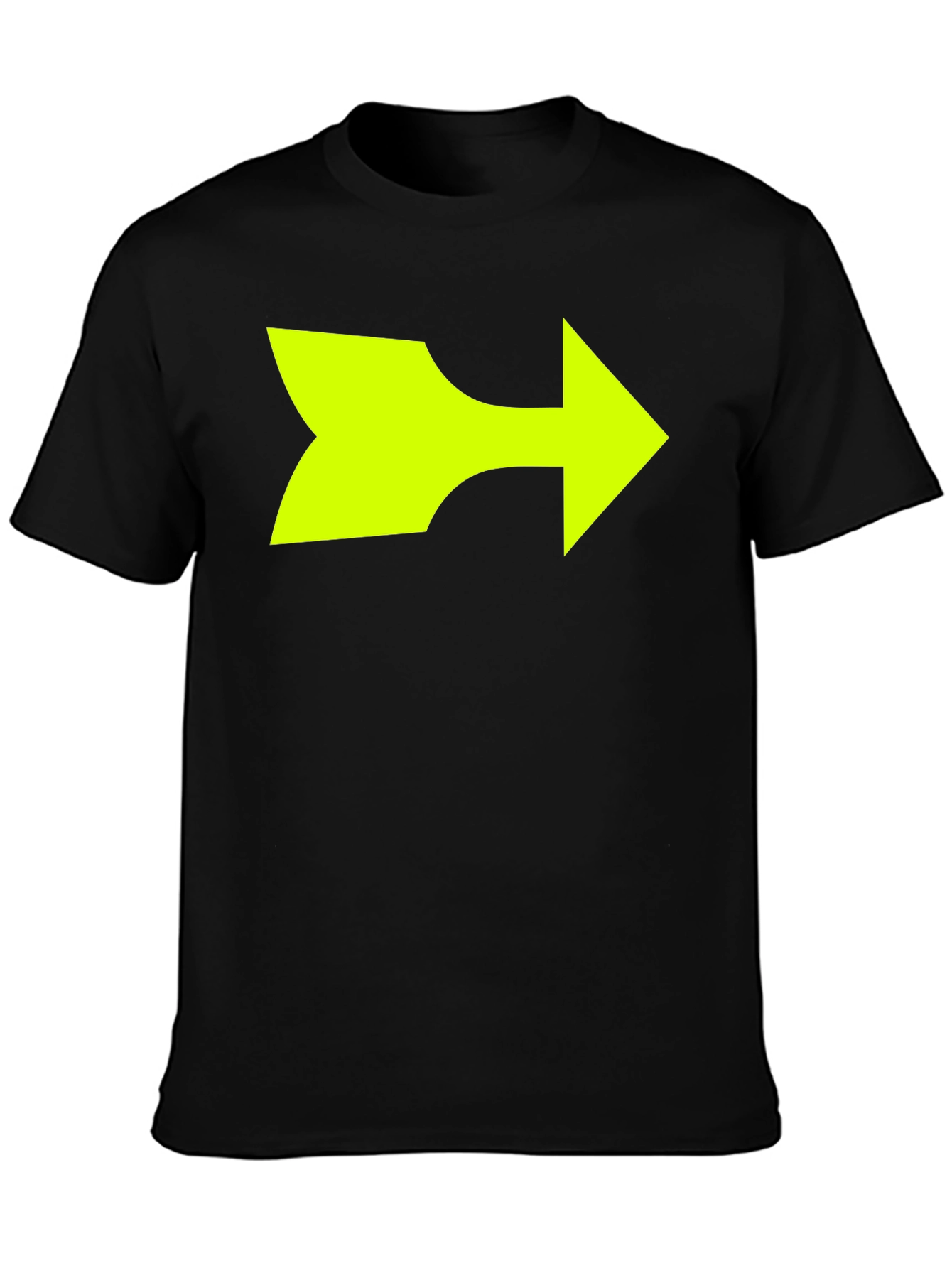 Black Right Arrow Graphic T-Shirt - Bold Statement Tee view 3
