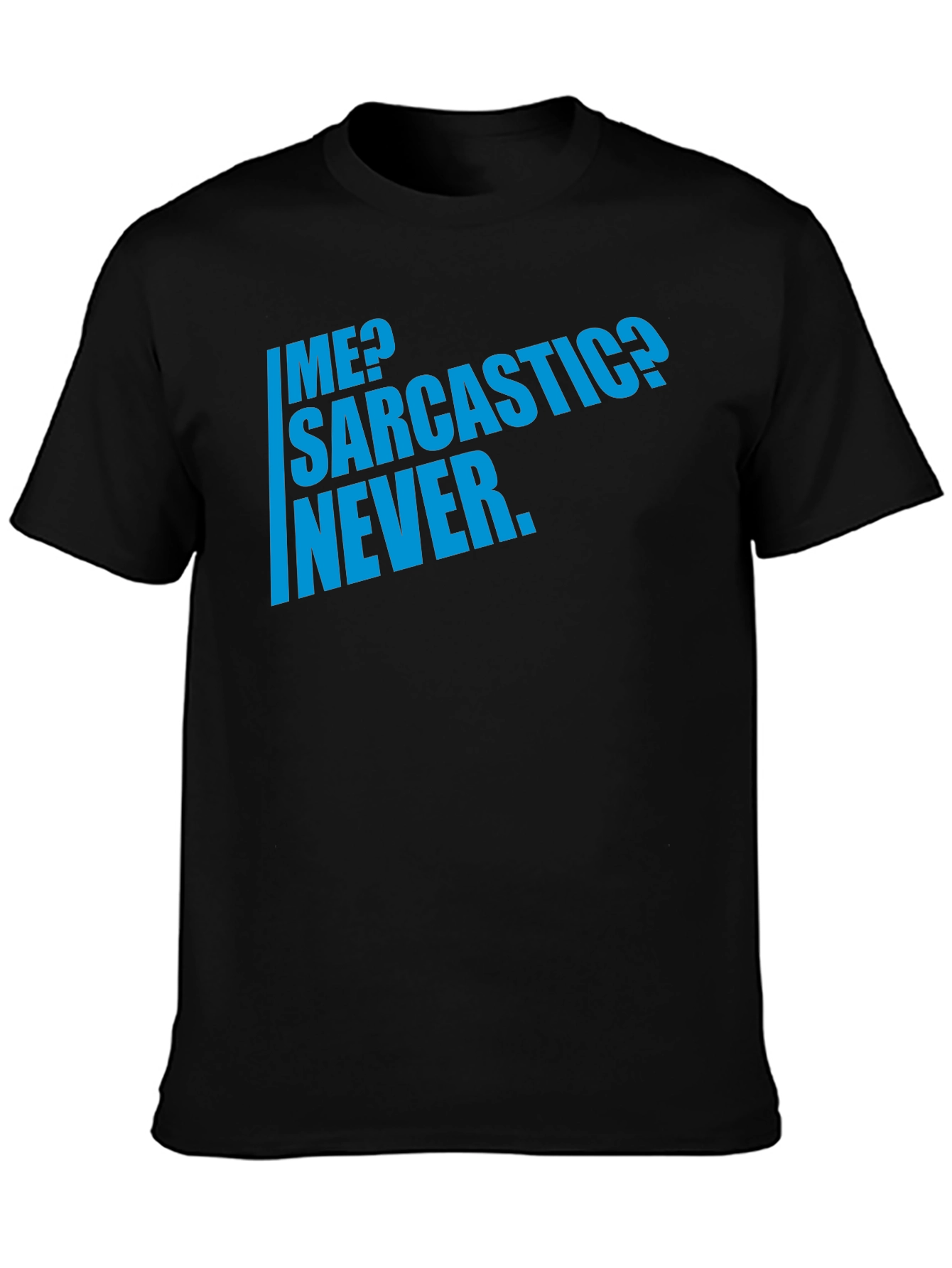 Black Sarcastic Humor T-Shirt - Men's Funny Graphic Tee view 3