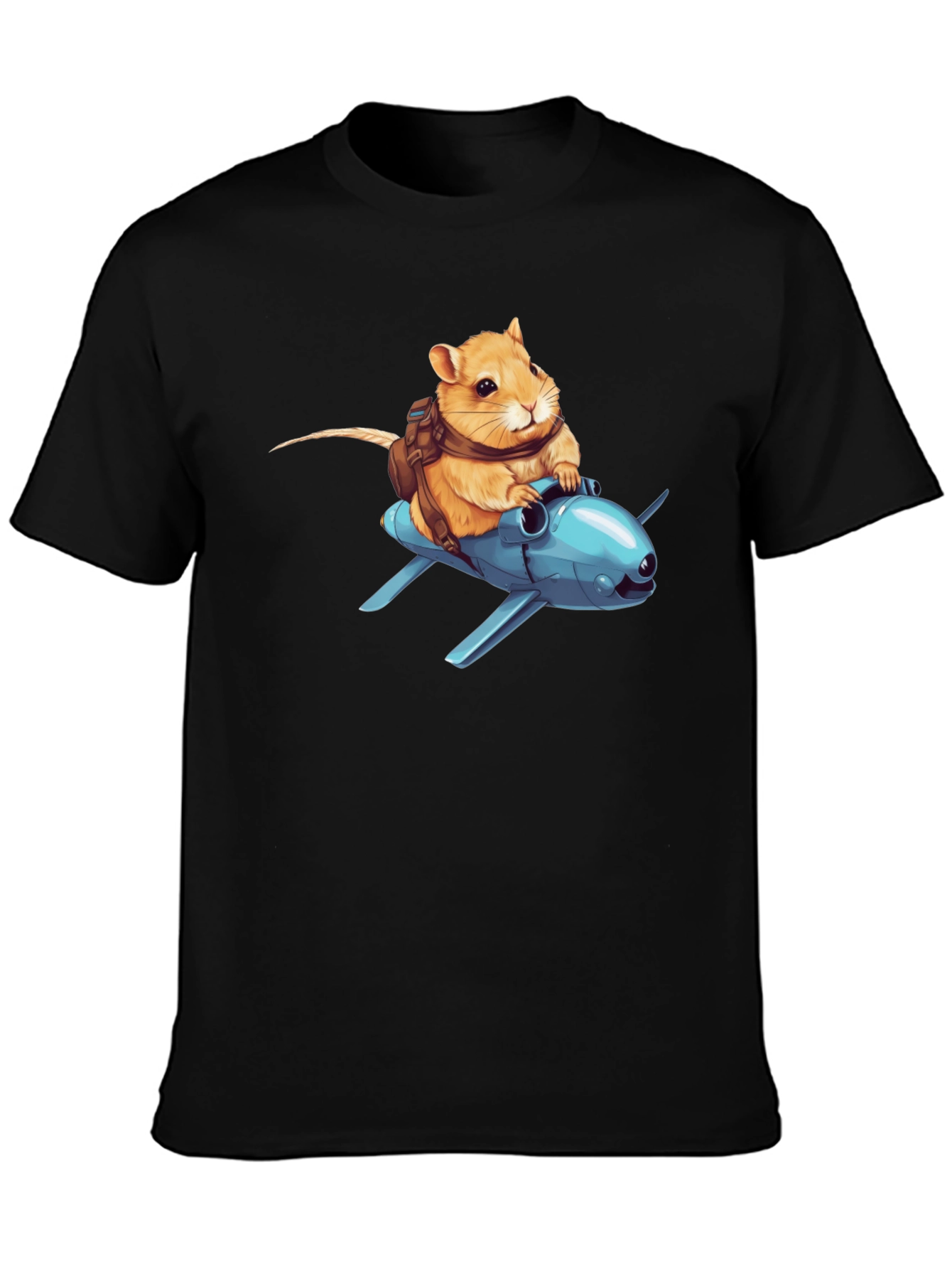 Black Gerbil Aviator T-Shirt view 3