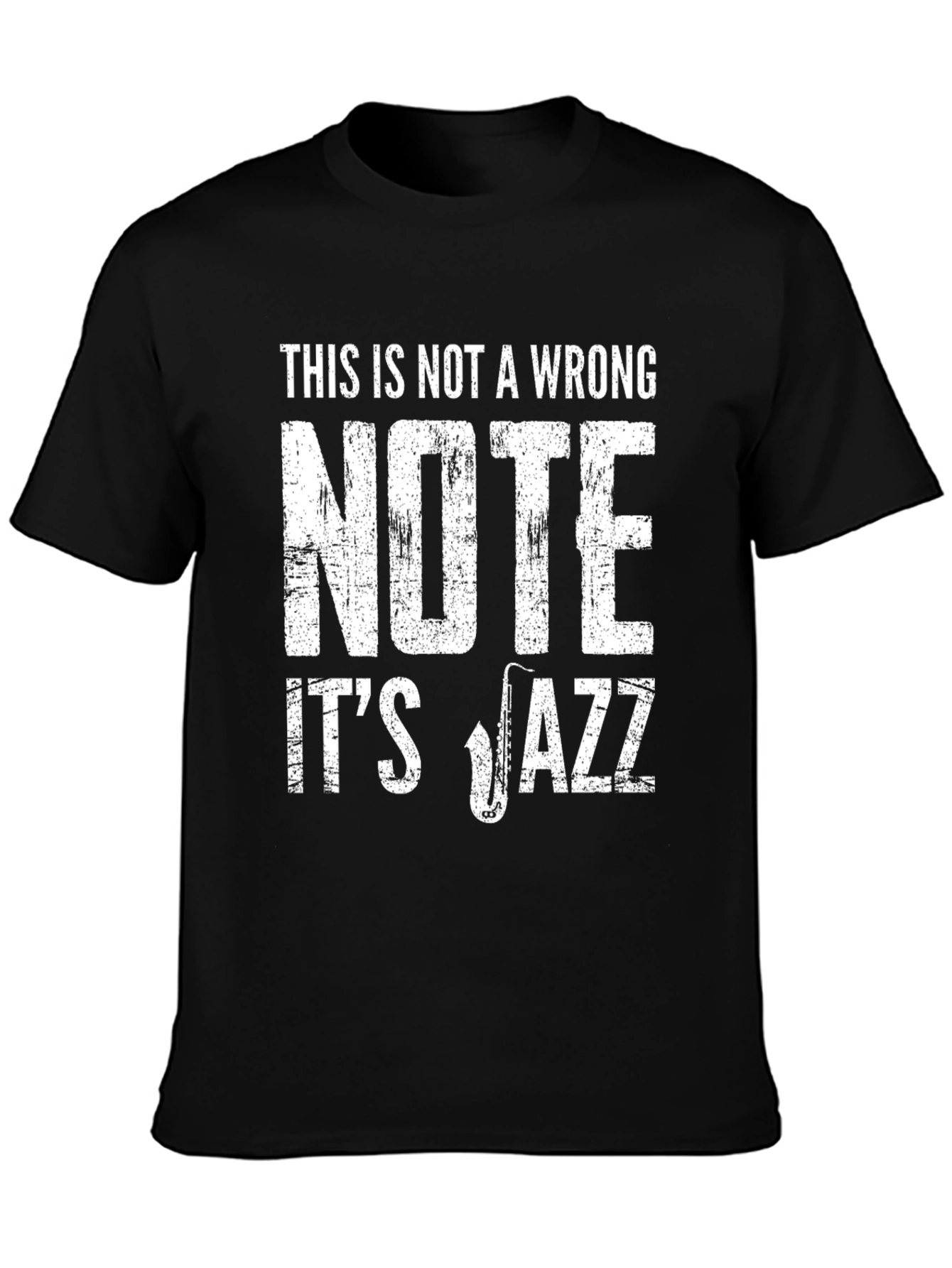Black Jazz Music Lover T-Shirt Funny Musician Gift view 3