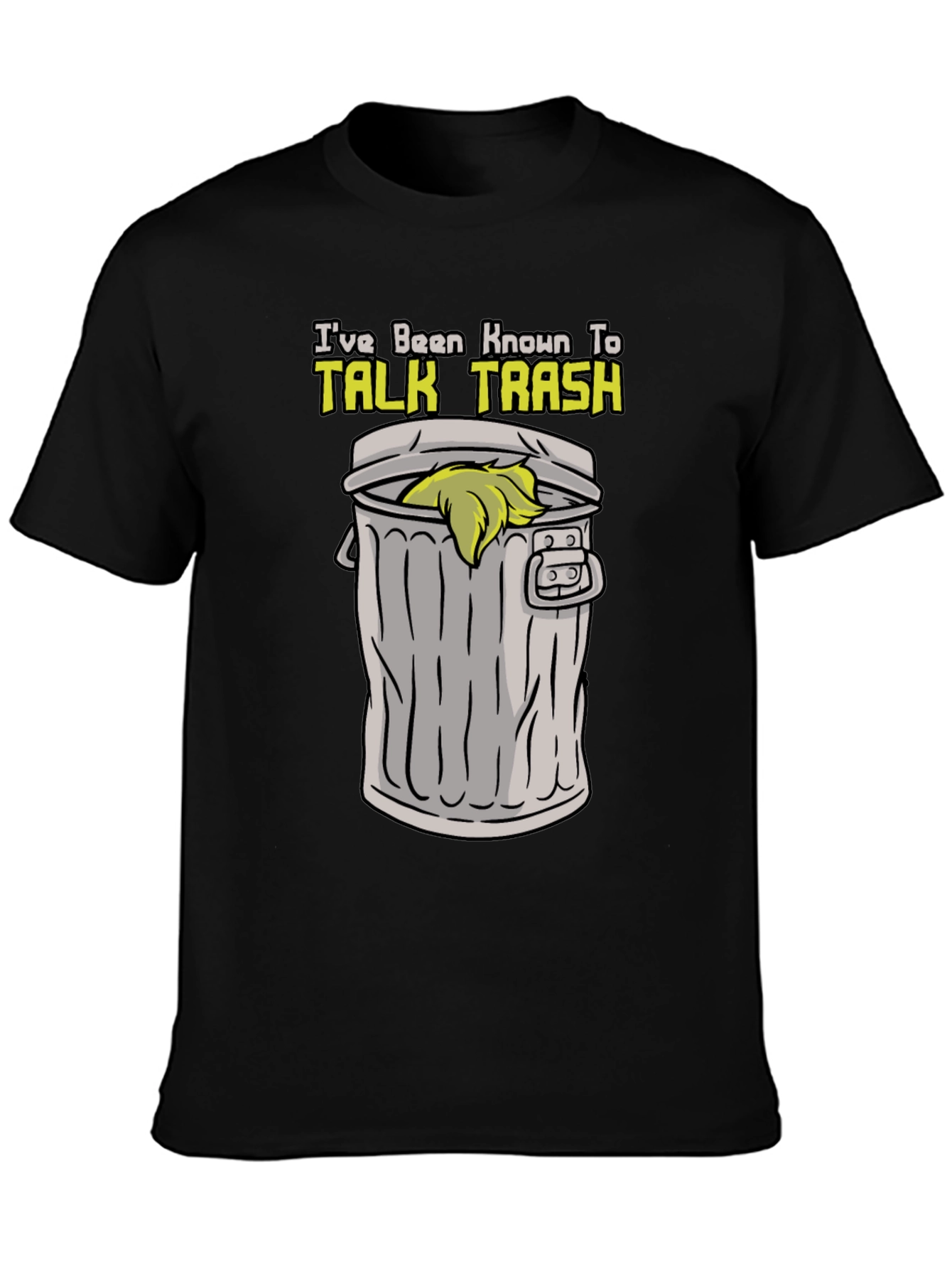 Black Talk Trash T-Shirt - Funny Sarcastic Tee view 3