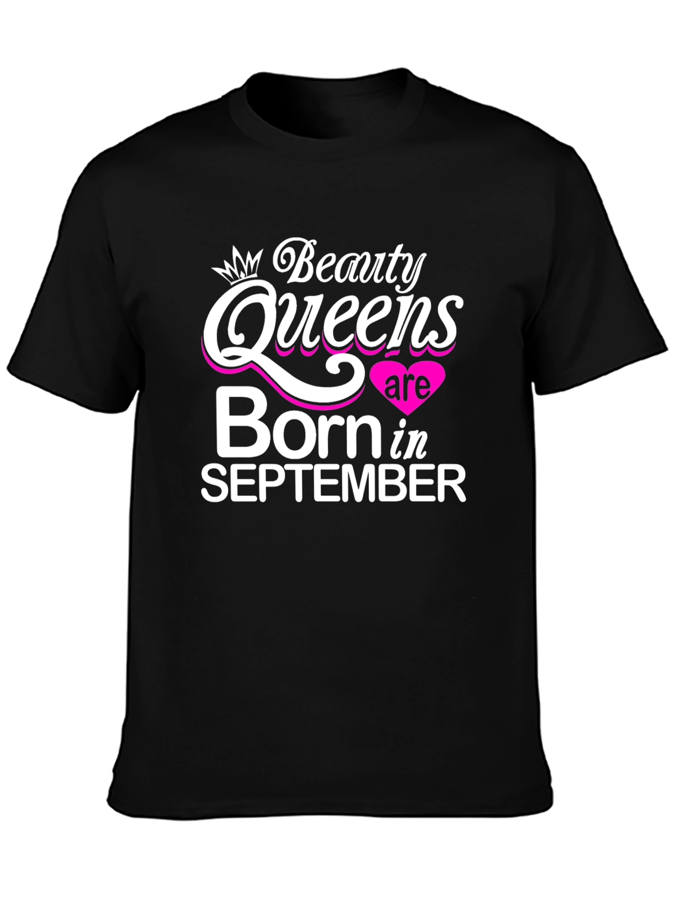 Black Beauty Queens Born in September T-Shirt view 3