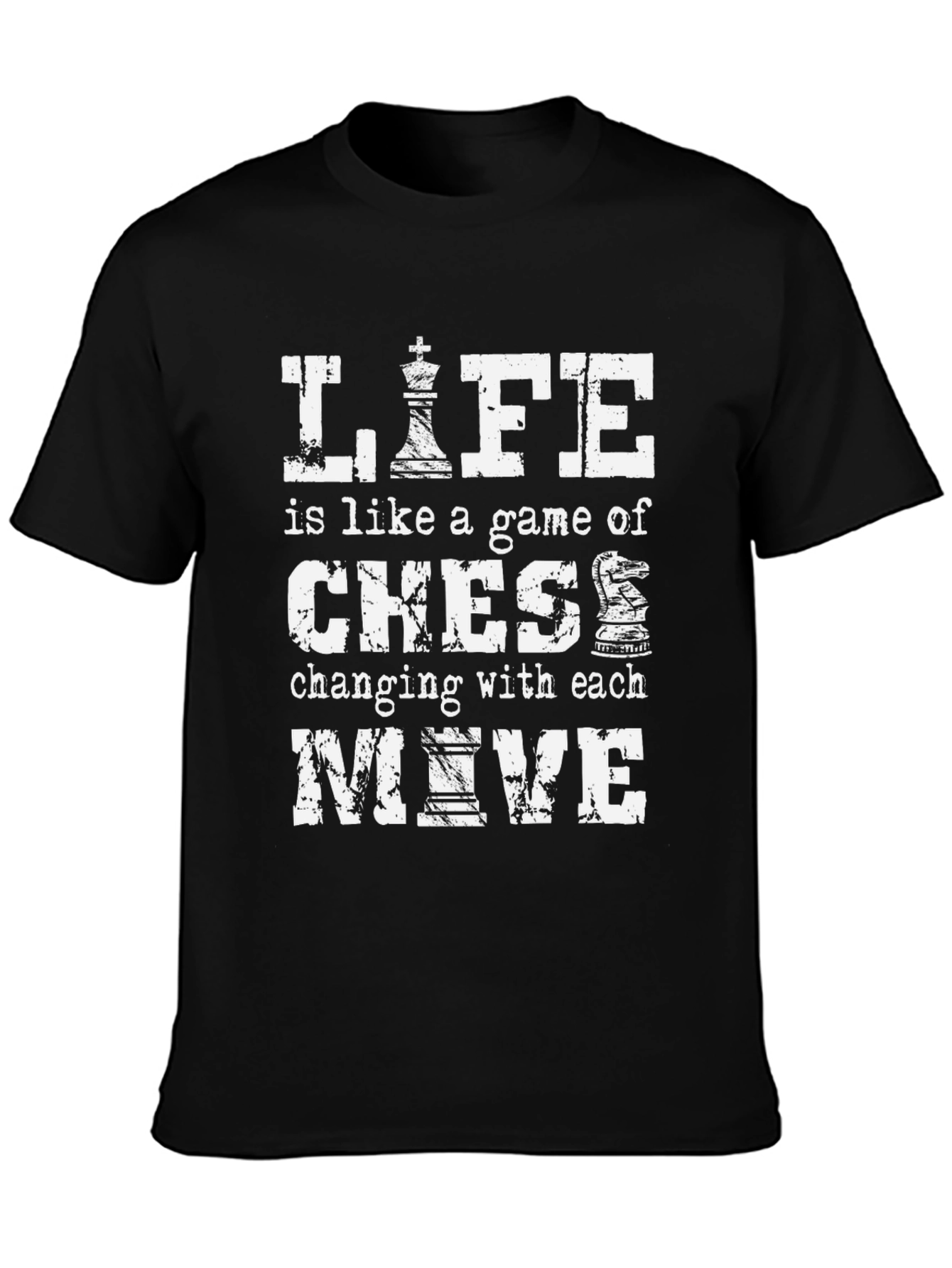 Life is Like Chess Graphic T-Shirt - 3