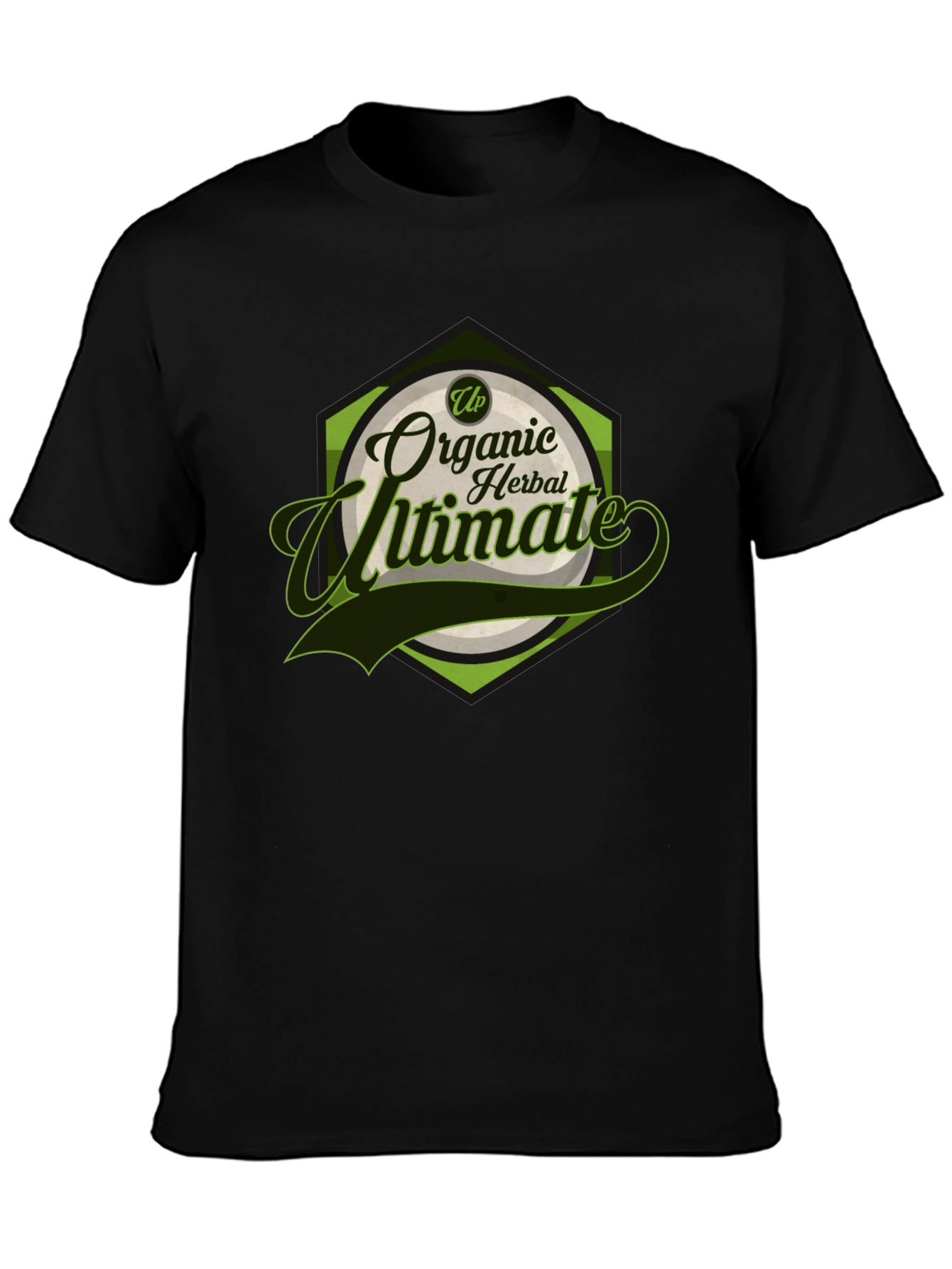 Black Organic Herbal Ultimate T-Shirt Black view 3