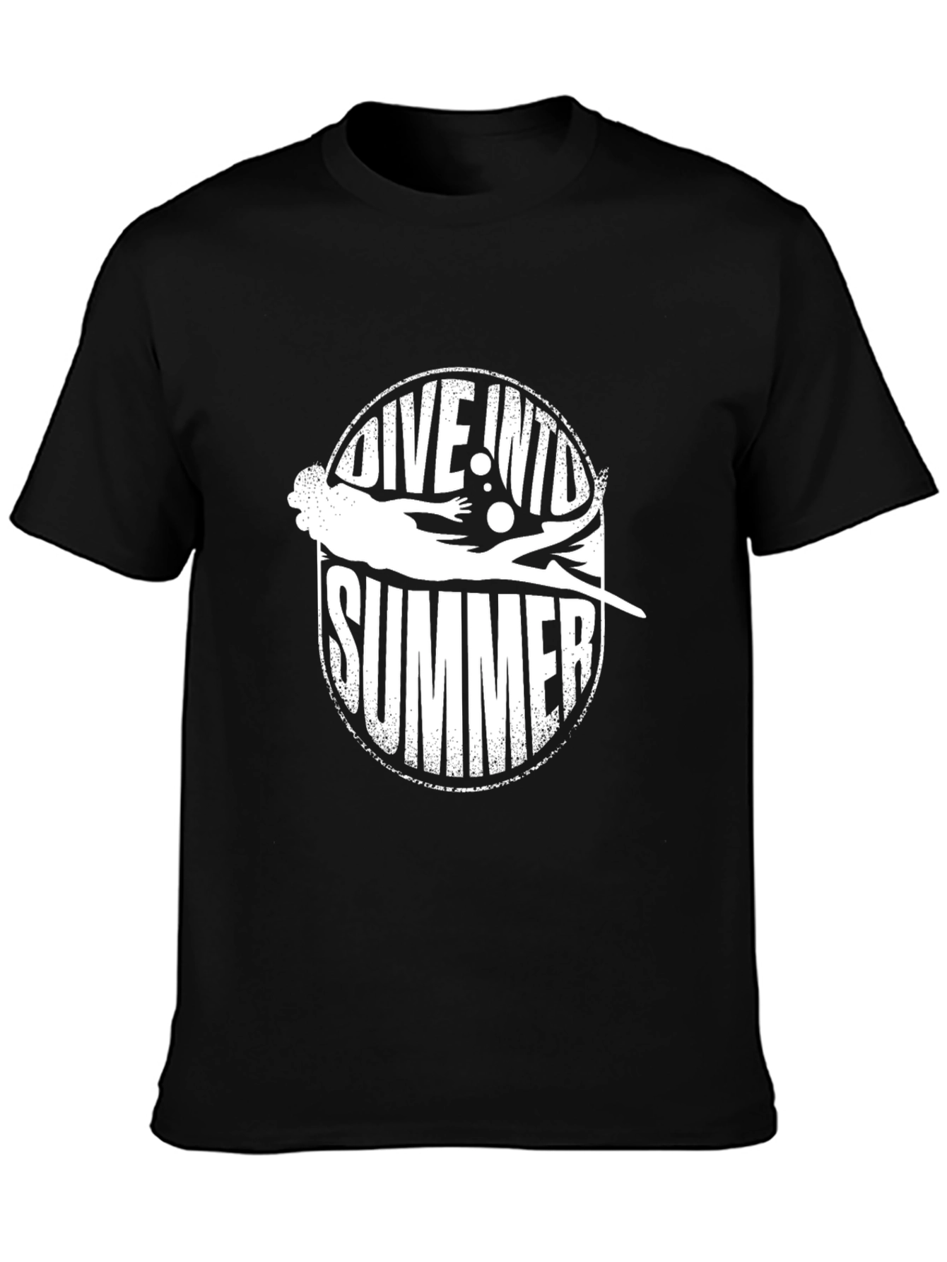 Black Dive Into Summer Graphic Tee view 3