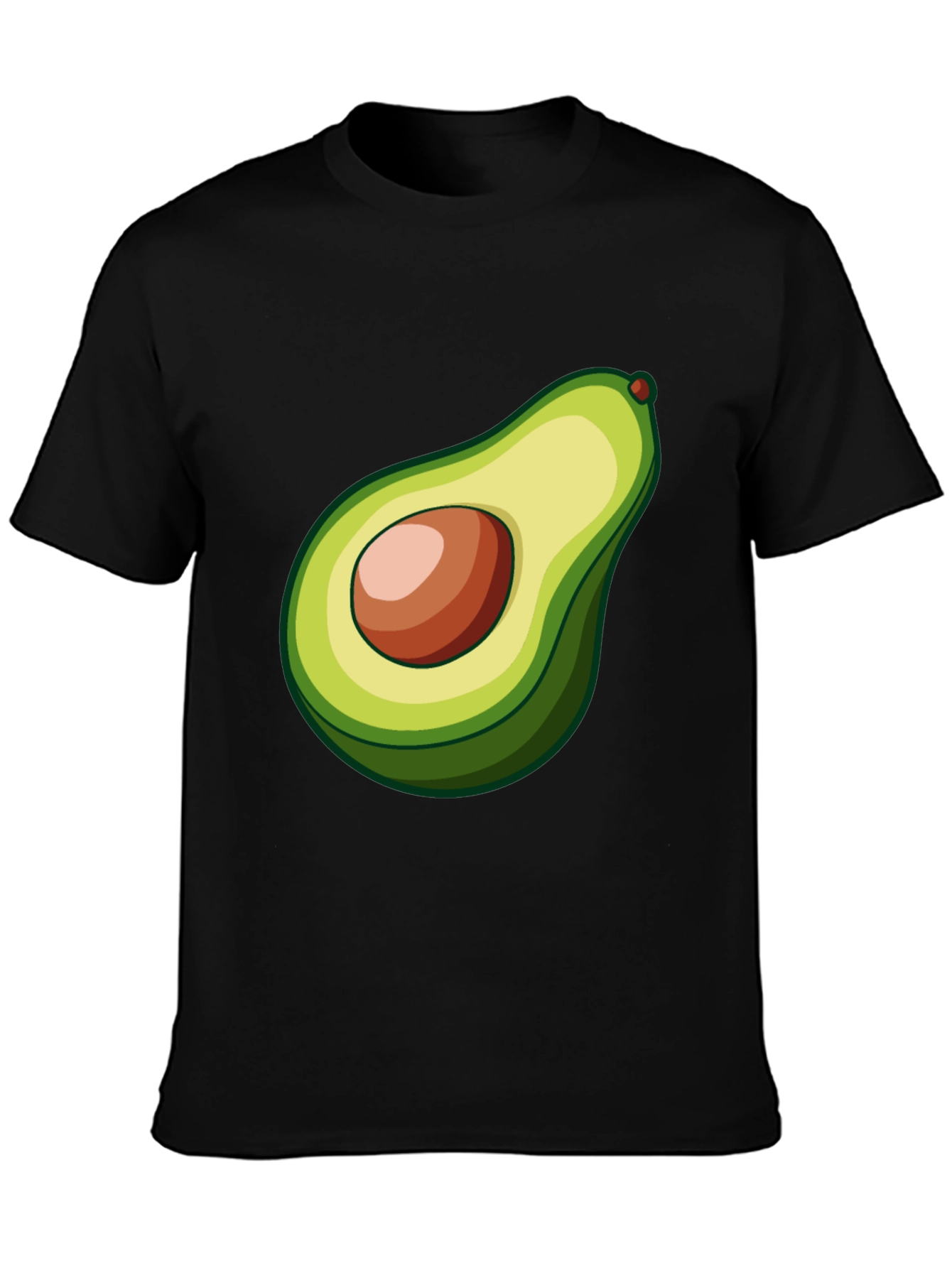 Black Avocado Graphic Tee - Black Casual Shirt view 3
