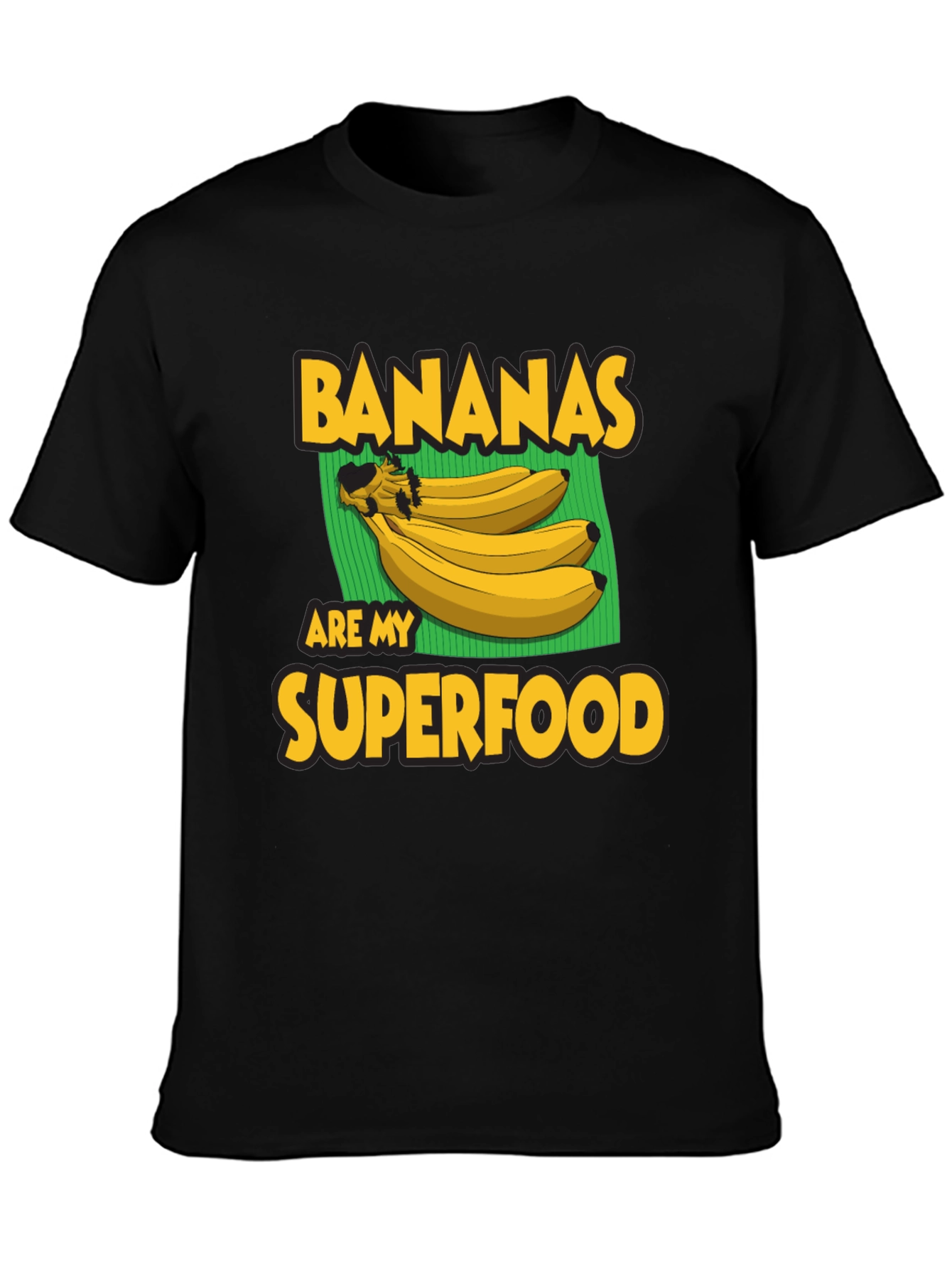 Black Banana Superfood Graphic Tee - Black T-Shirt view 3