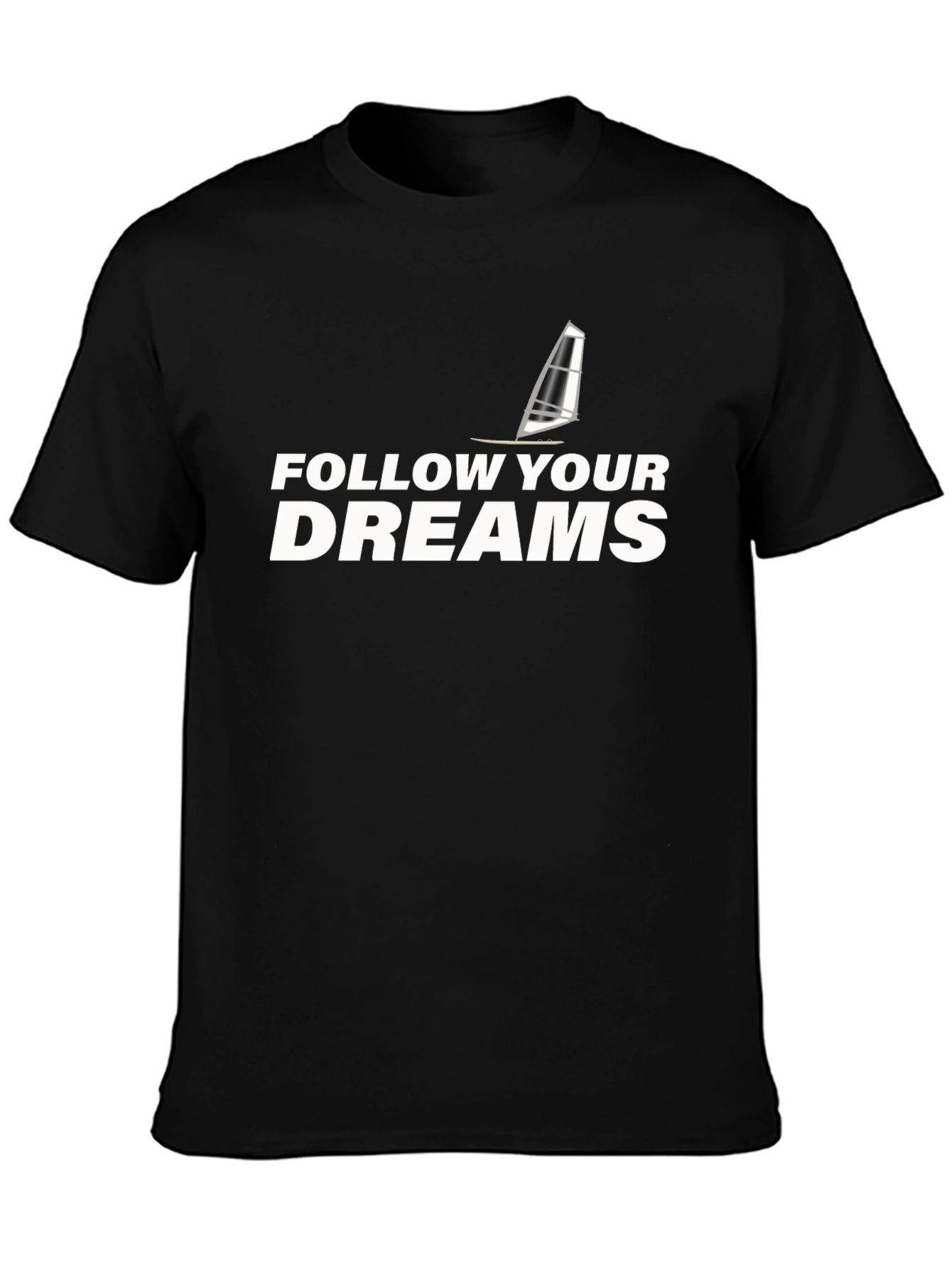 Black Follow Your Dreams Black T-Shirt view 3