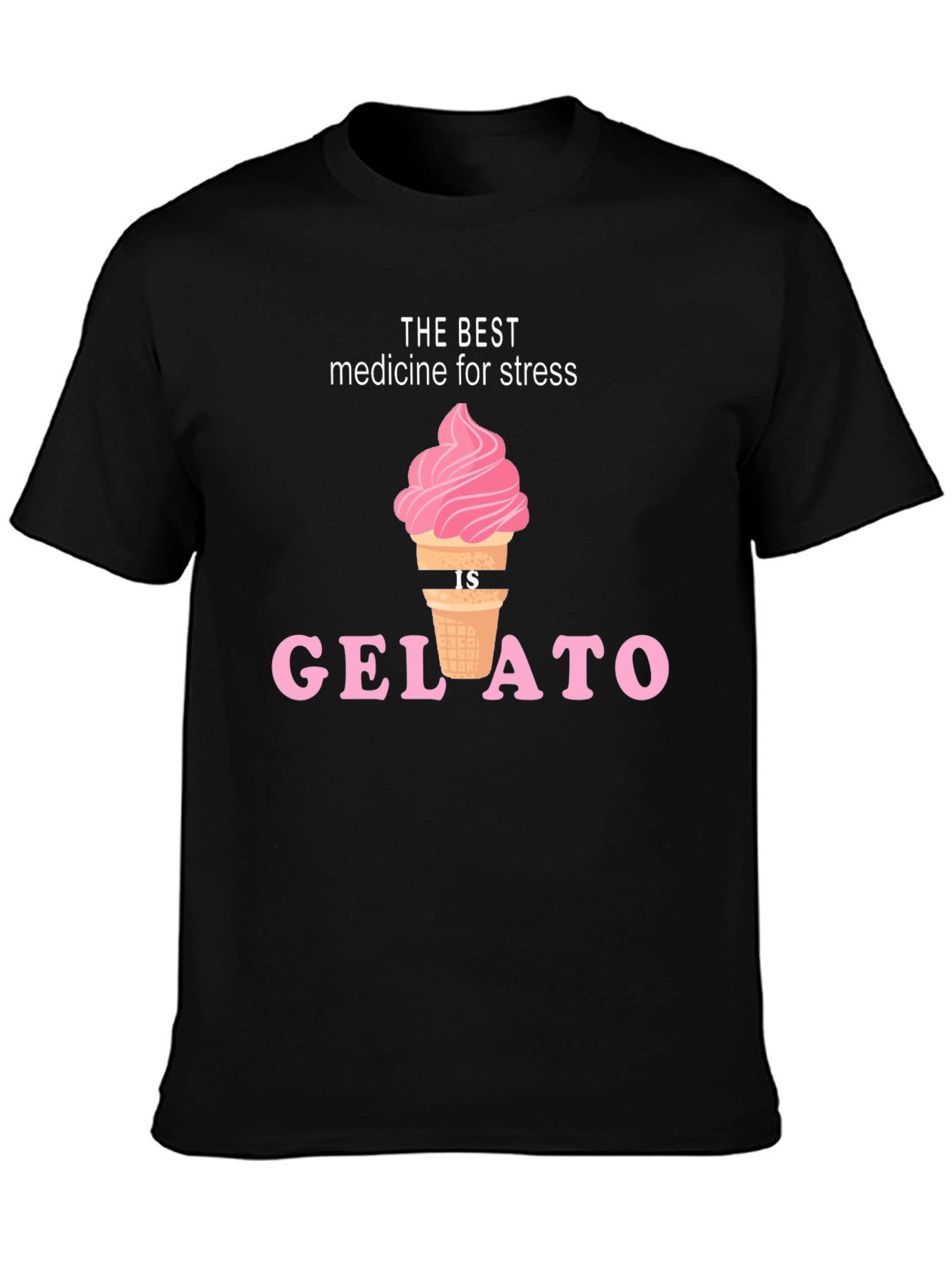 Black Gelato is the Best Medicine T-Shirt view 3