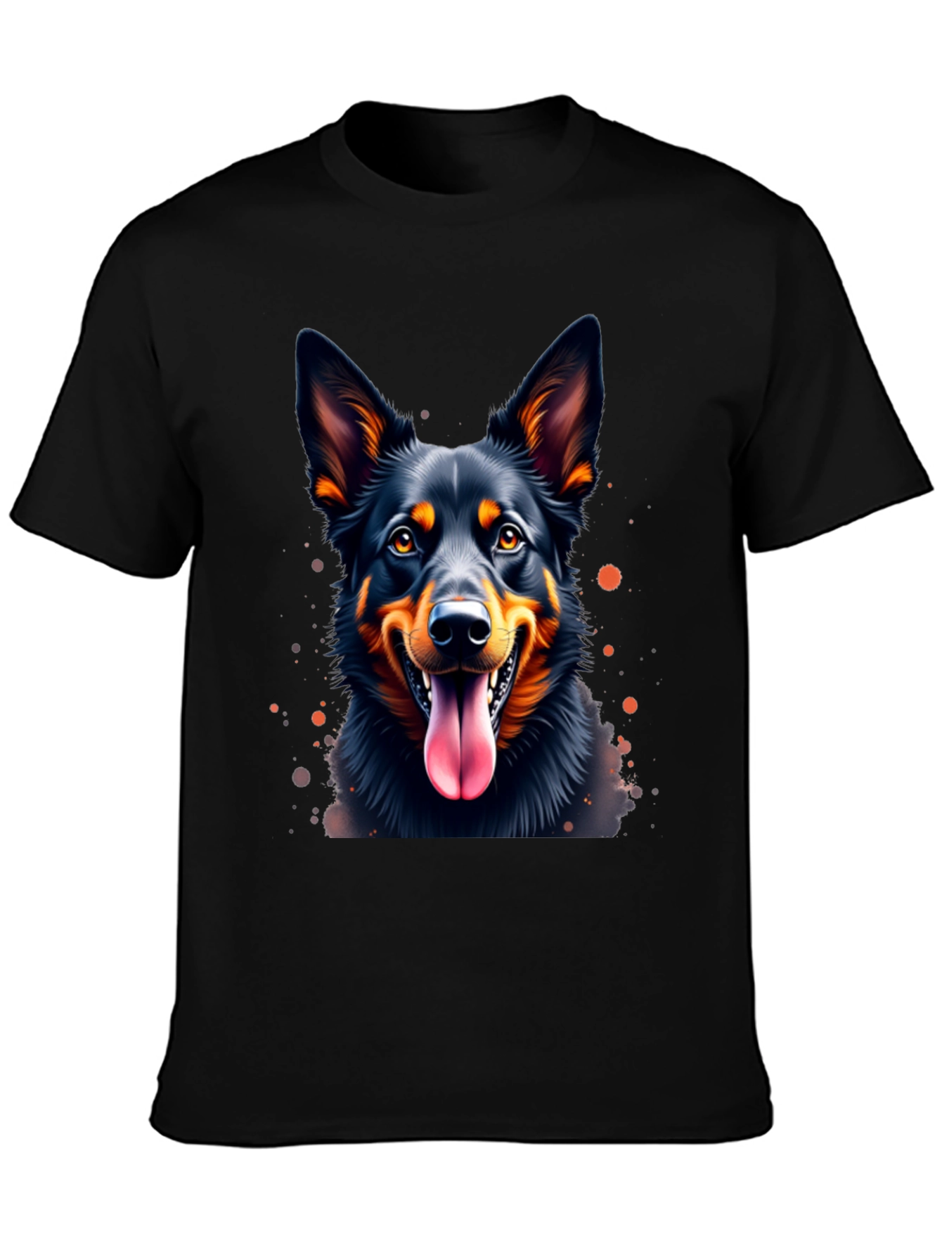 Black Dog Lover's Black T-Shirt view 3