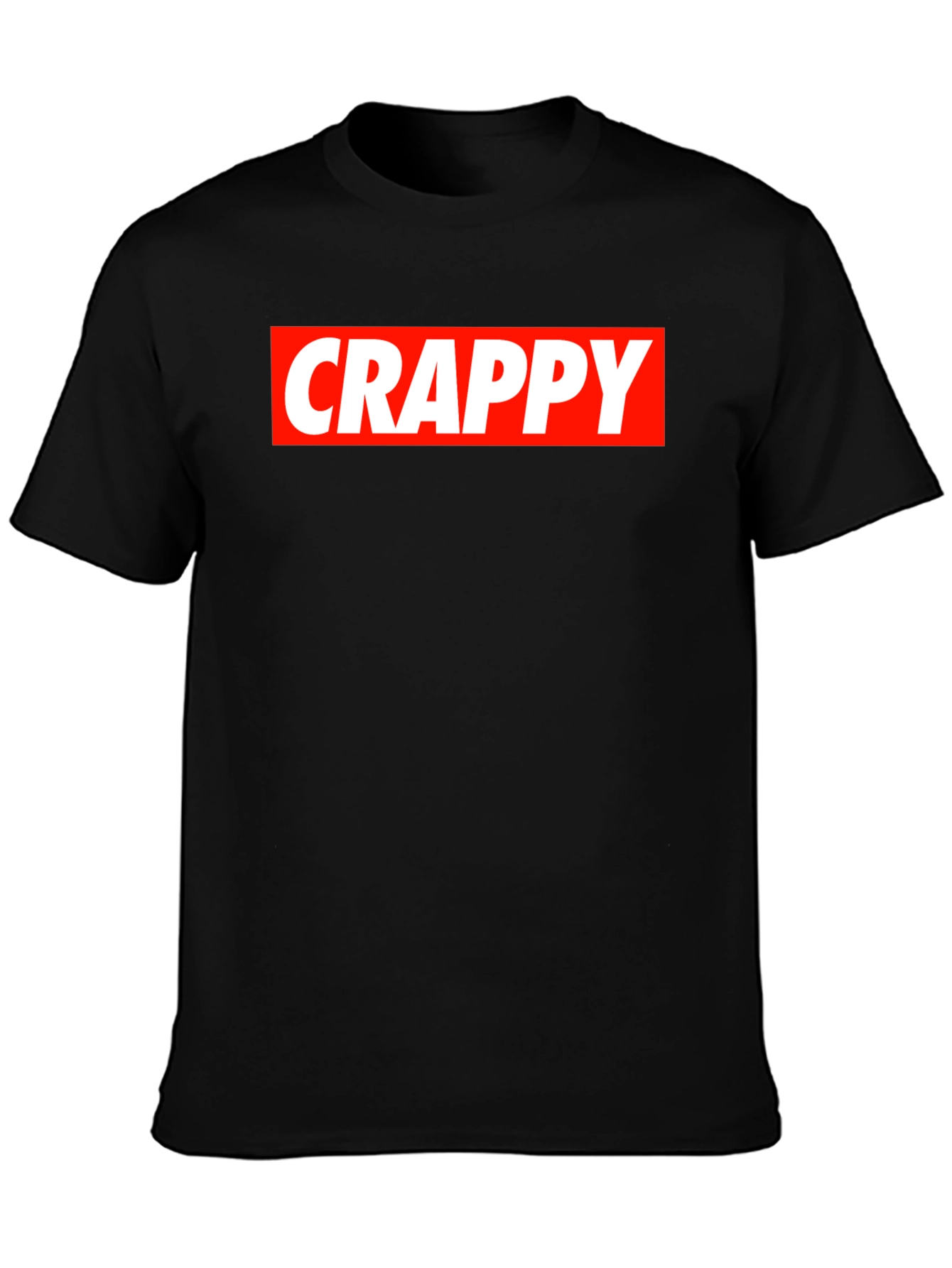 Black Crappy Graphic Tee - Black T-Shirt view 3
