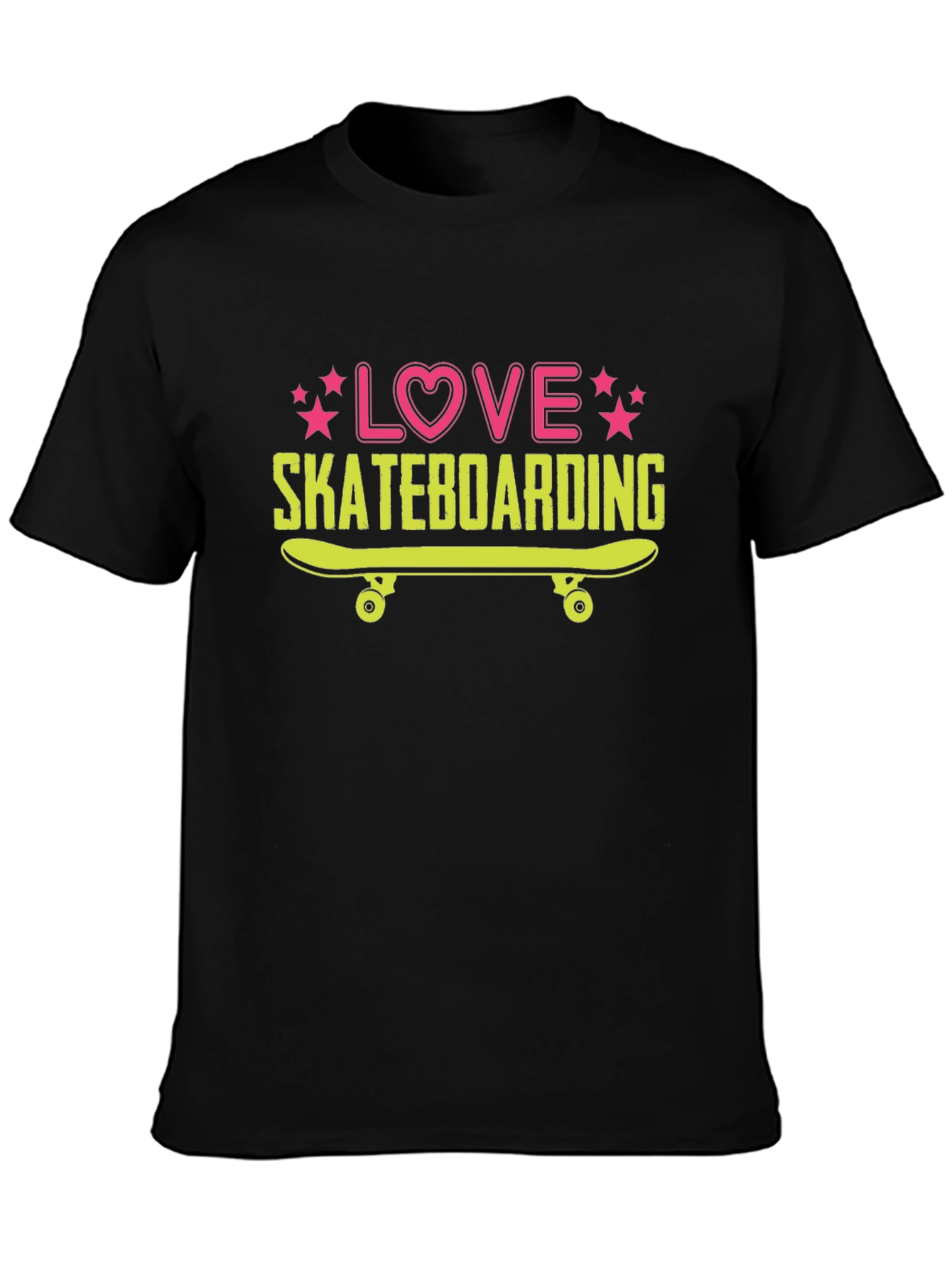 Black Love Skateboarding Graphic Tee view 3