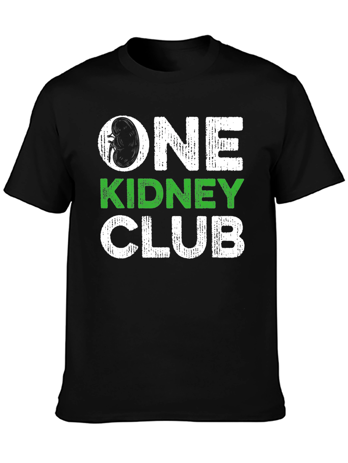 Black One Kidney Club Black T-Shirt view 3