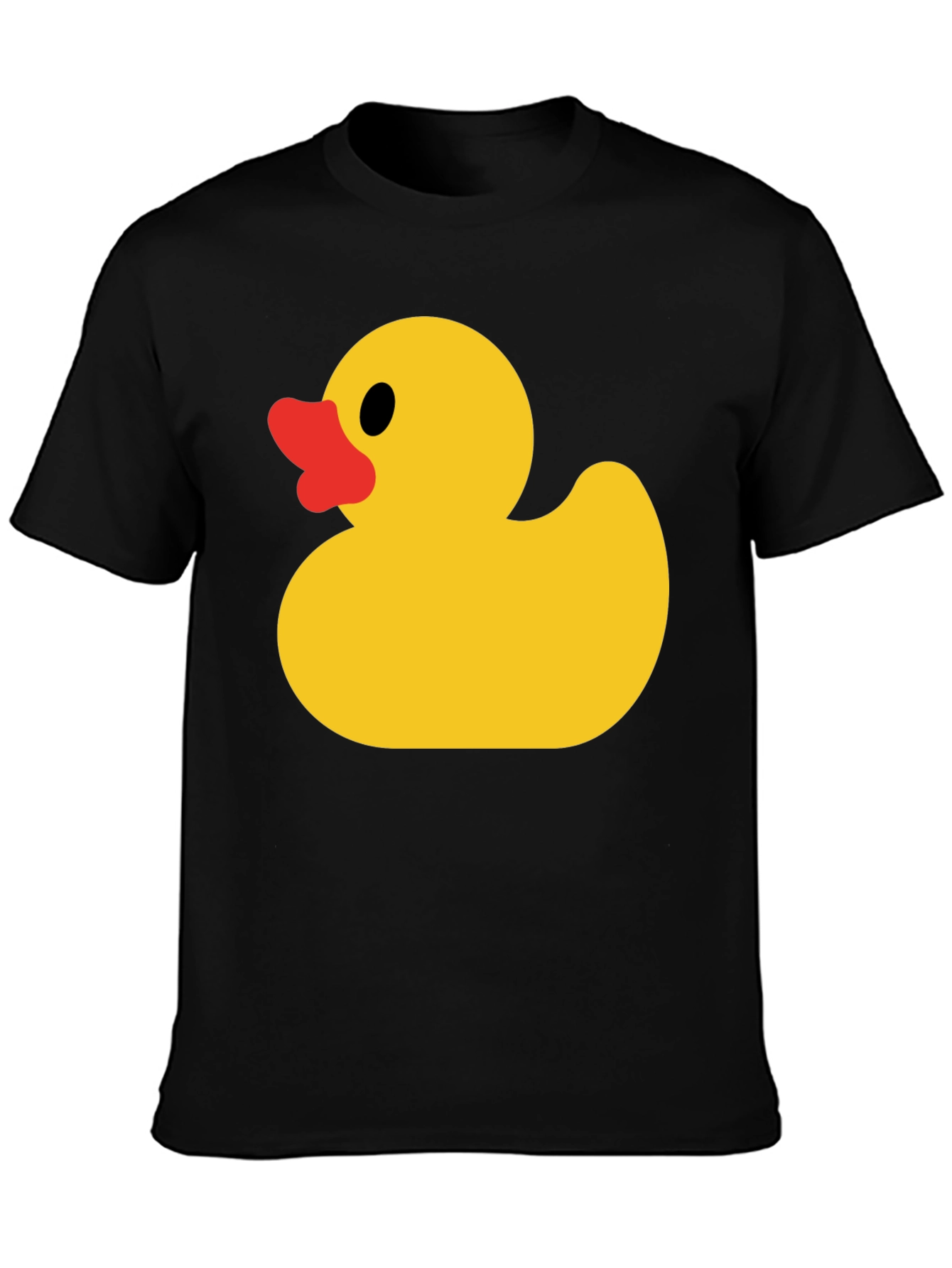 Black Rubber Duck Graphic T-Shirt - Black Cotton Tee view 3