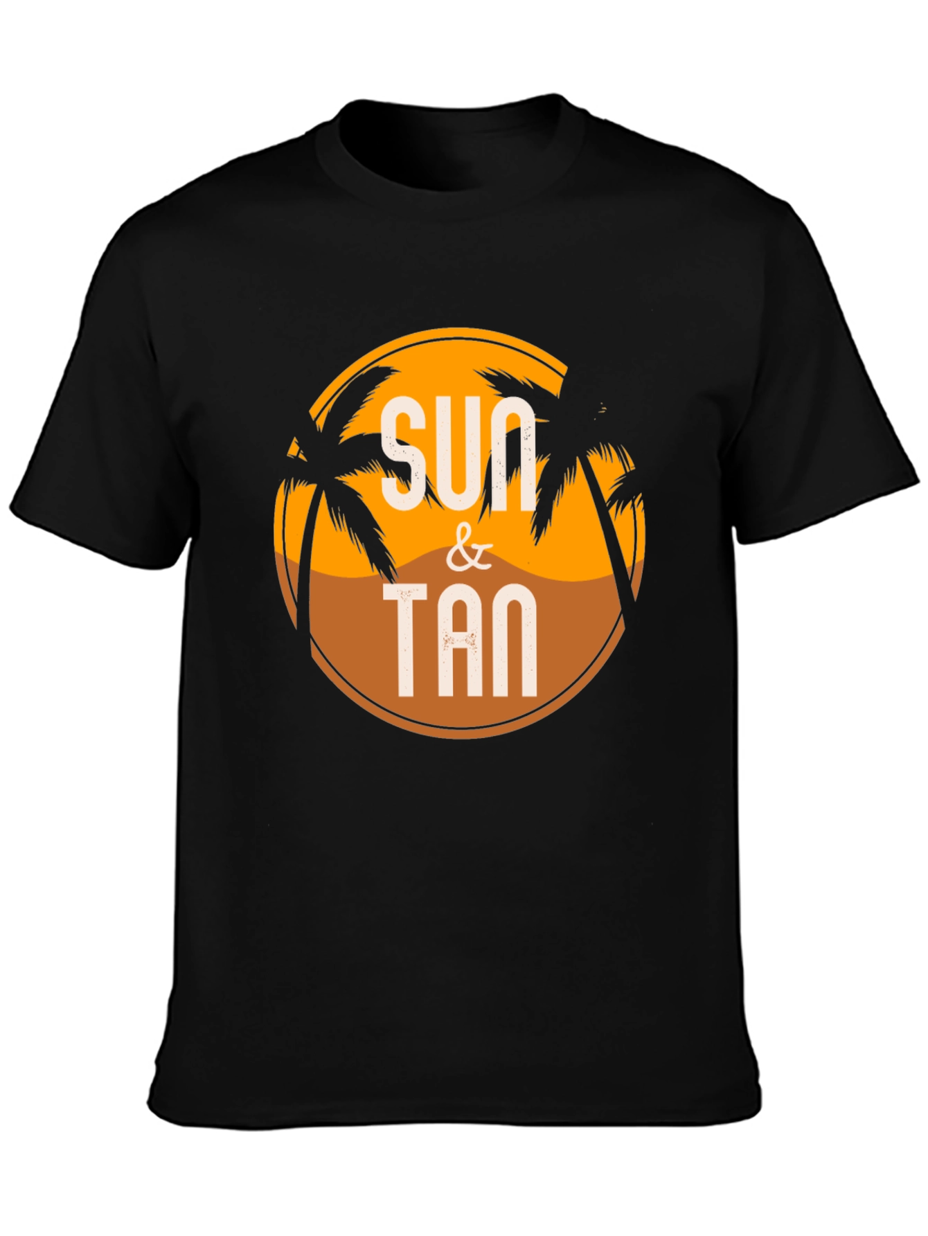 Black Sun & Tan Graphic T-Shirt view 3