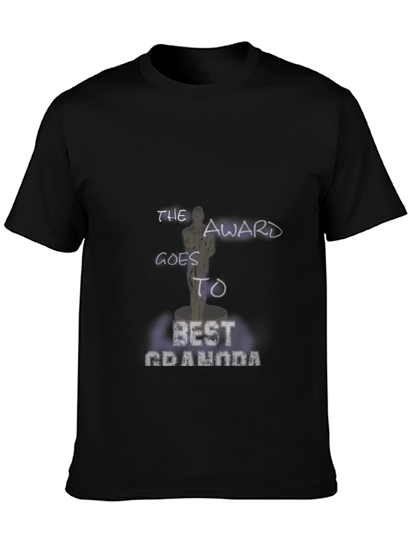 Black Best Grandma Award T-Shirt view 3