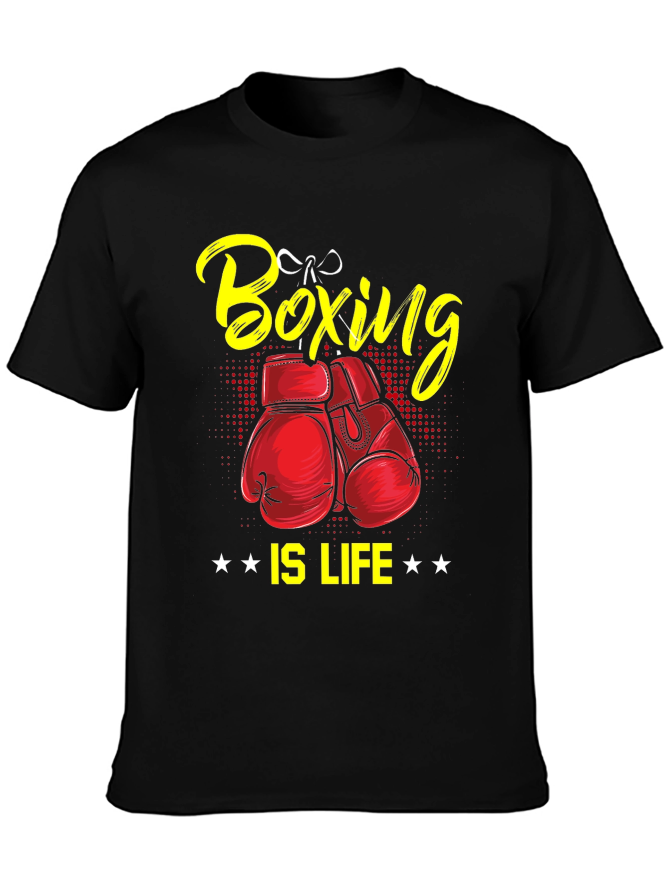 Black Boxing is Life Graphic T-Shirt view 3