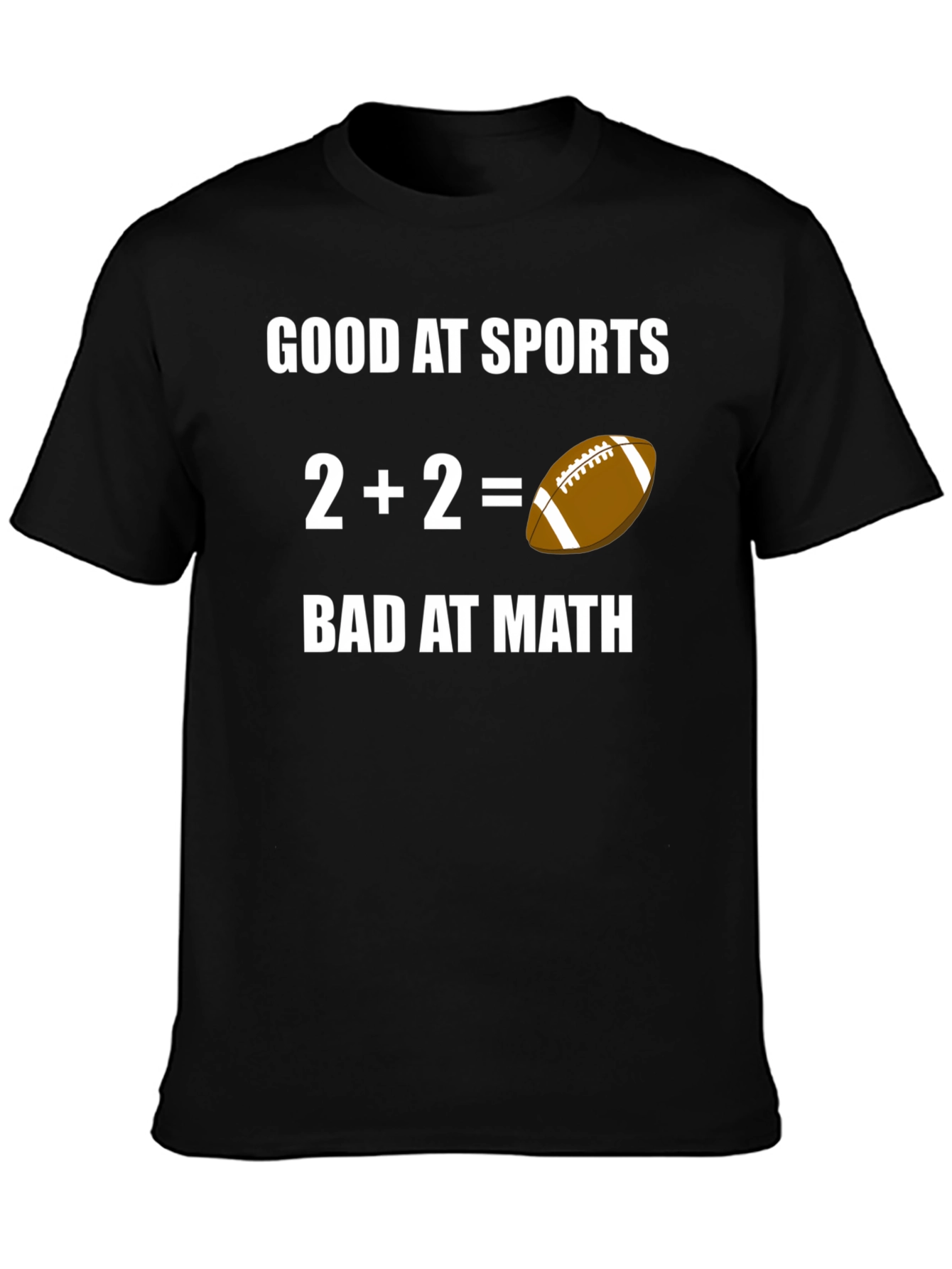 Black Funny Sports & Math T-Shirt view 3