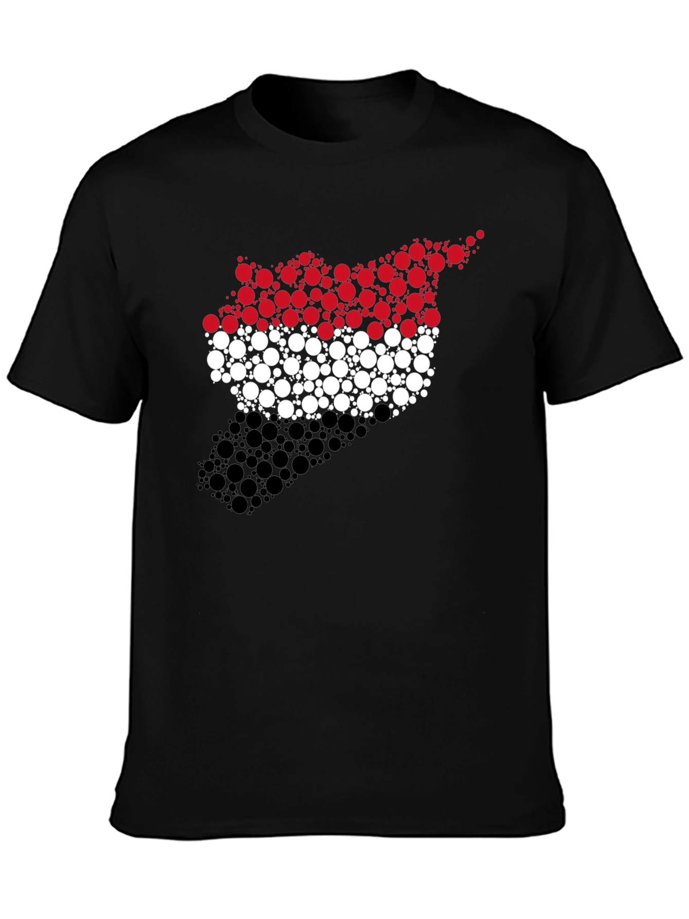 Syria Flag Circle Pattern Graphic Tee - 3