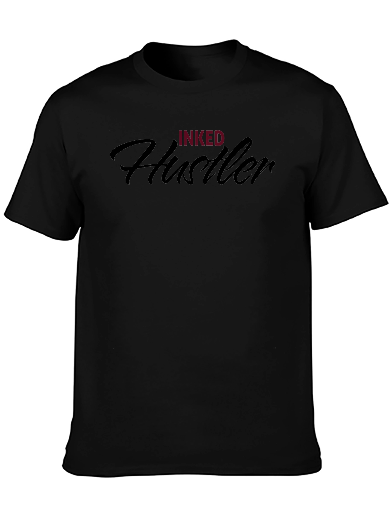 Black Inked Hustler Graphic T-Shirt - Black view 3