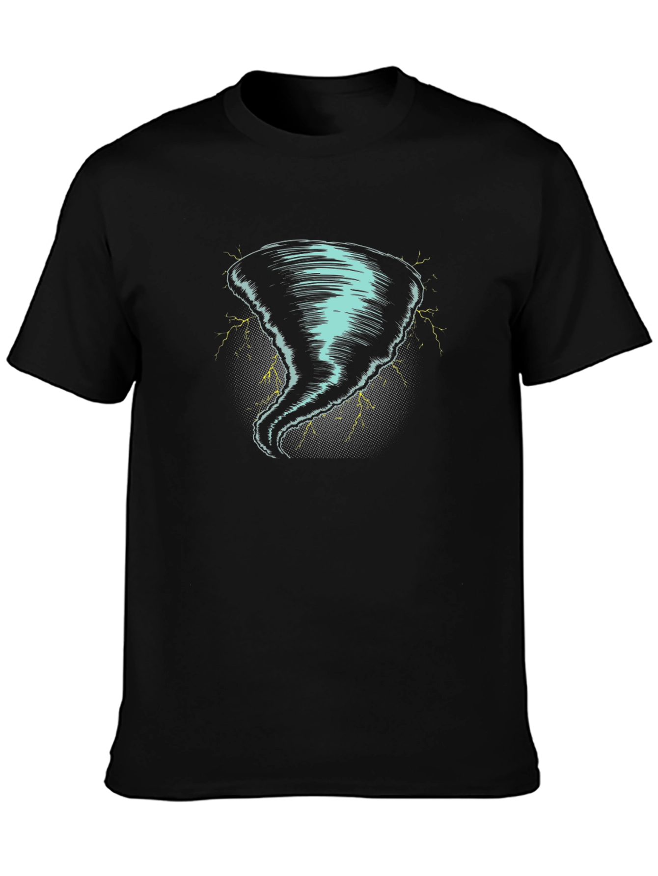 Black Tornado Graphic Tee - Black view 3
