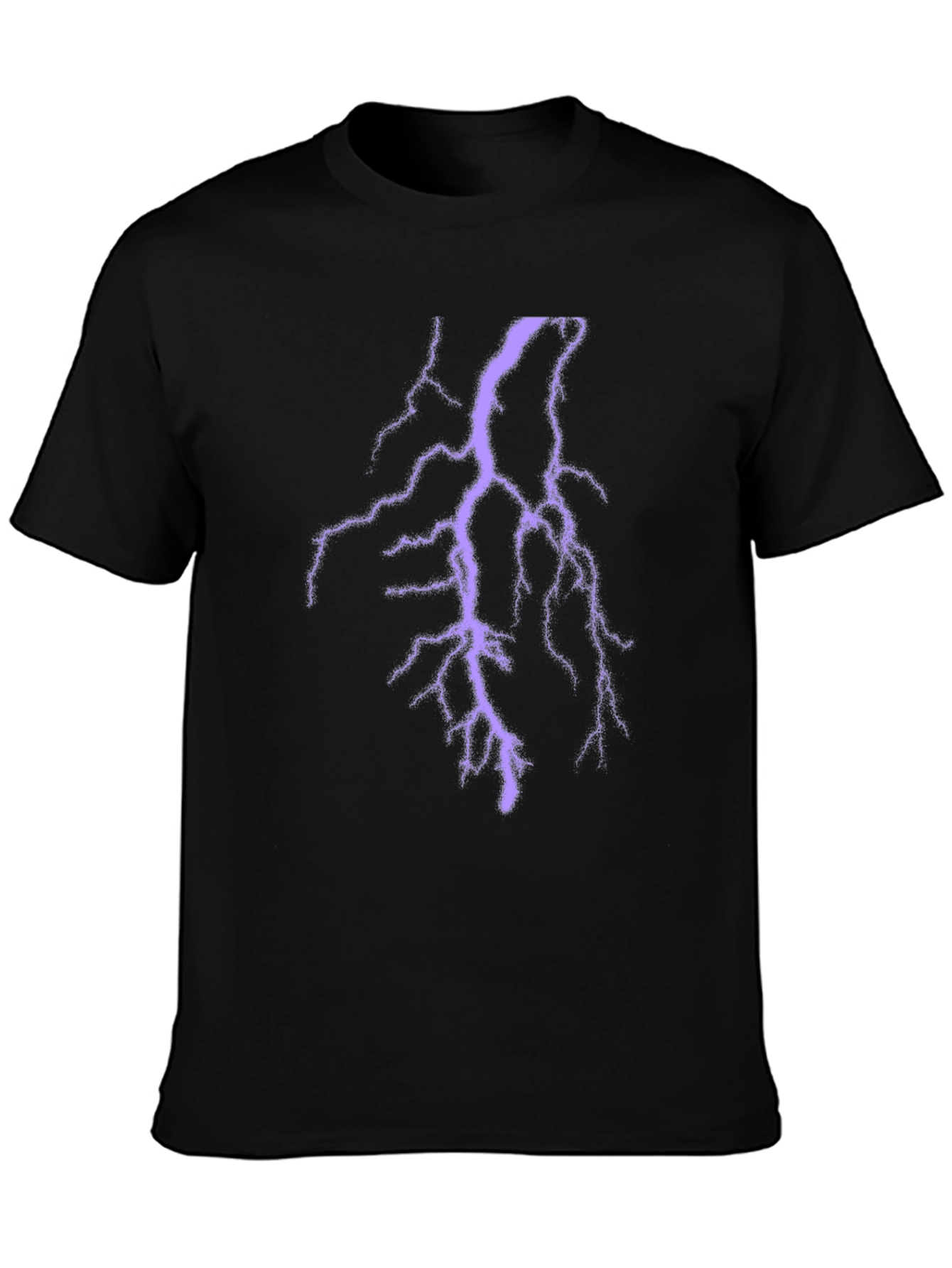Black Black Lightning Bolt T-Shirt - Electric Style view 3