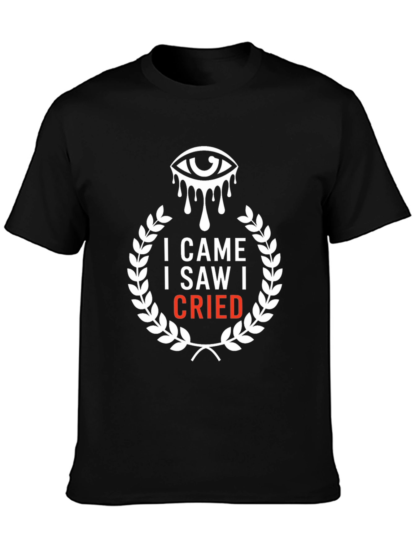 Black I Came I Saw I Cried Graphic Tee view 3