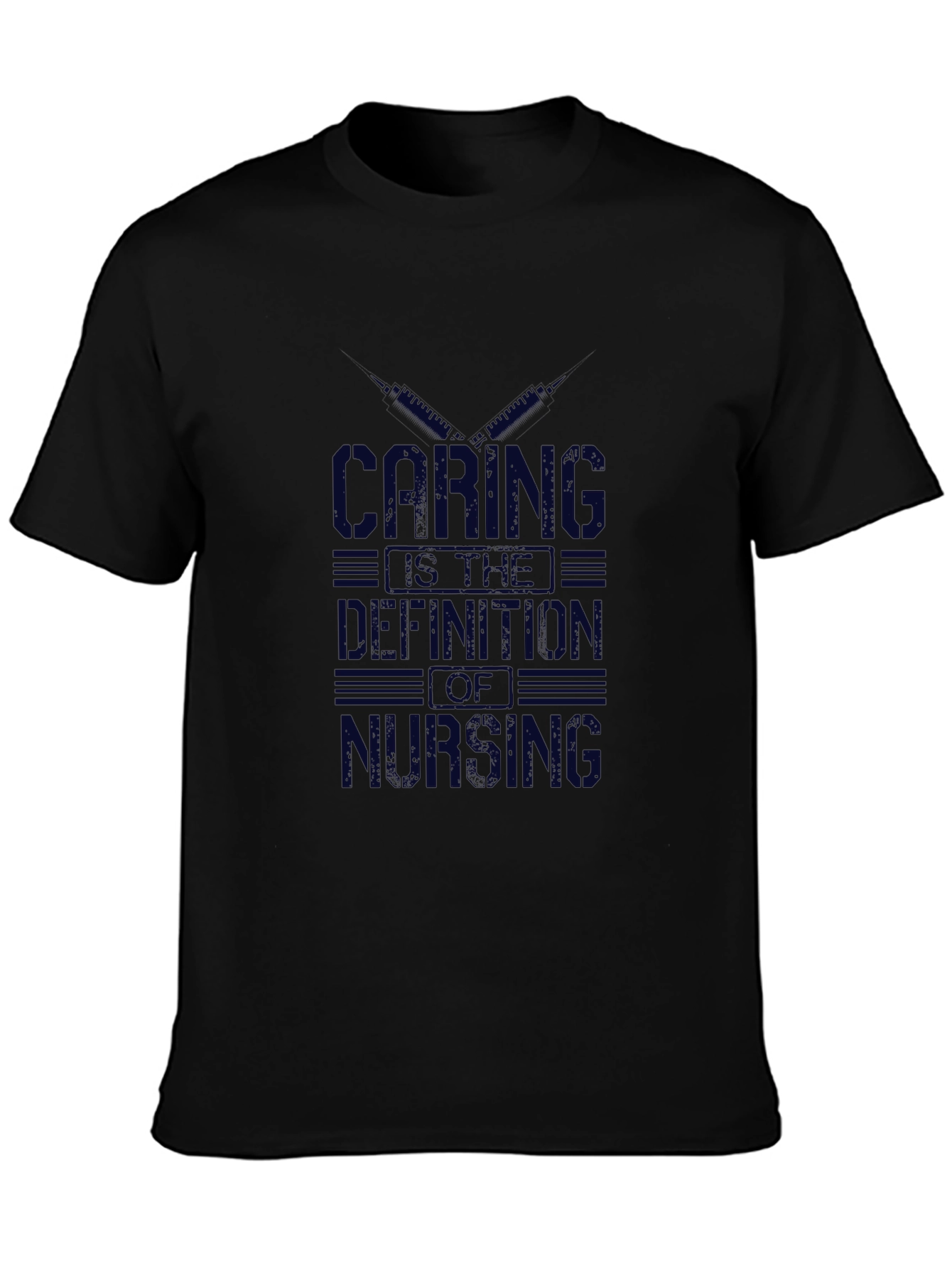 Black Caring Is The Definition of Nursing T-Shirt view 3