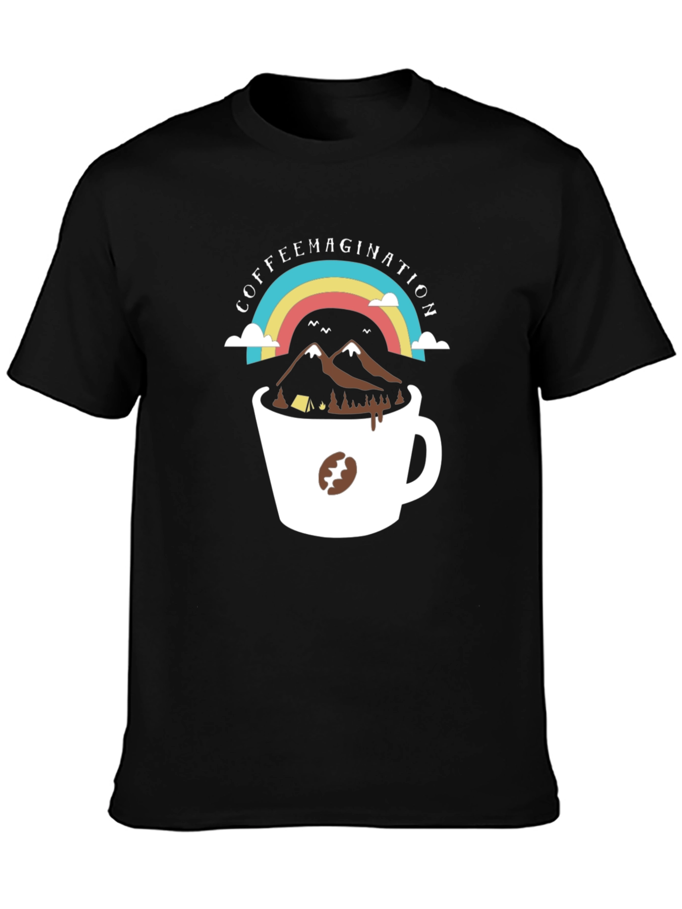 Black CoffeeMagination T-Shirt view 3