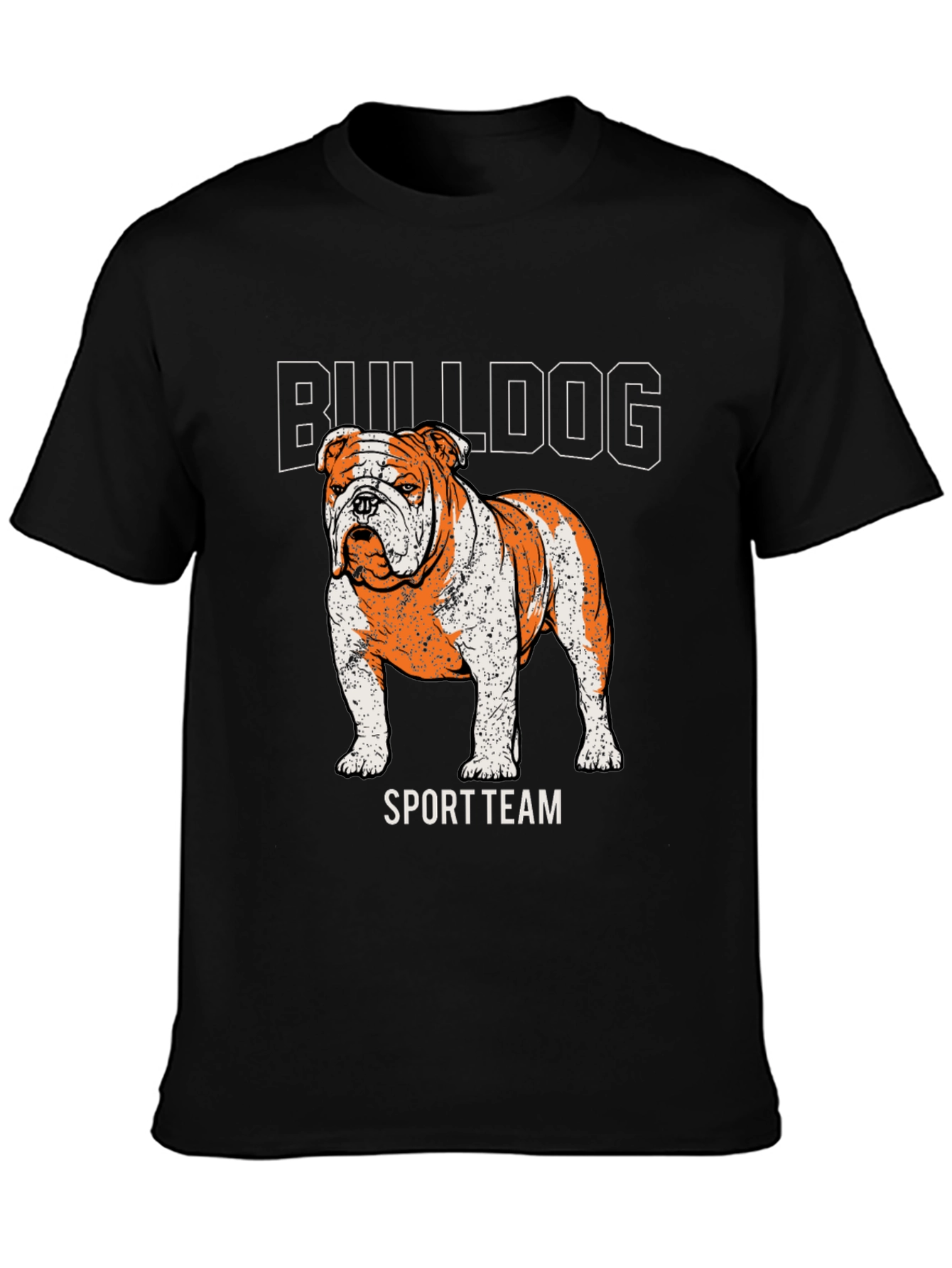 Black Bulldog Sport Team Graphic Tee - Black view 3