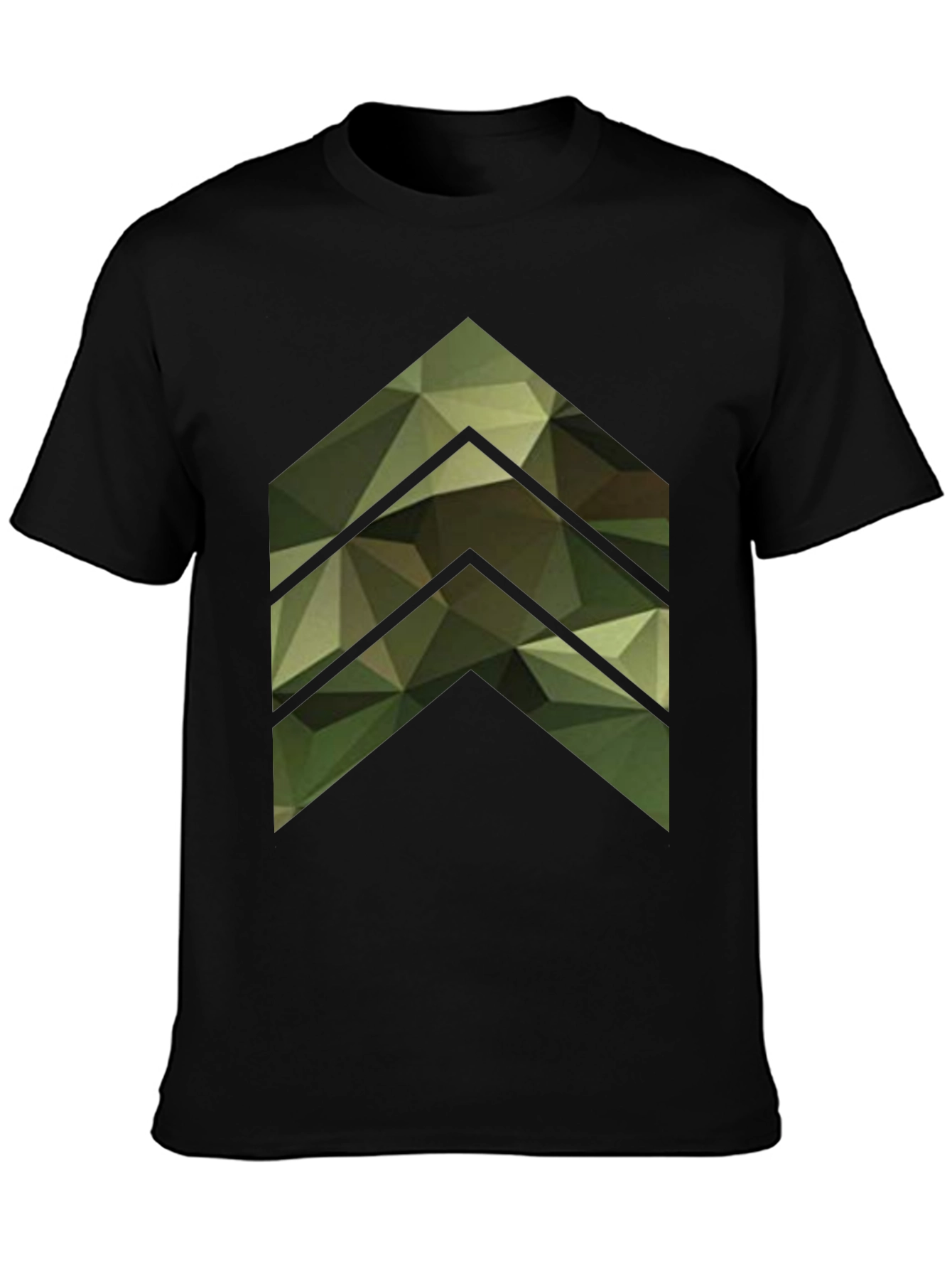 Black Modern Camo Arrow T-Shirt view 3