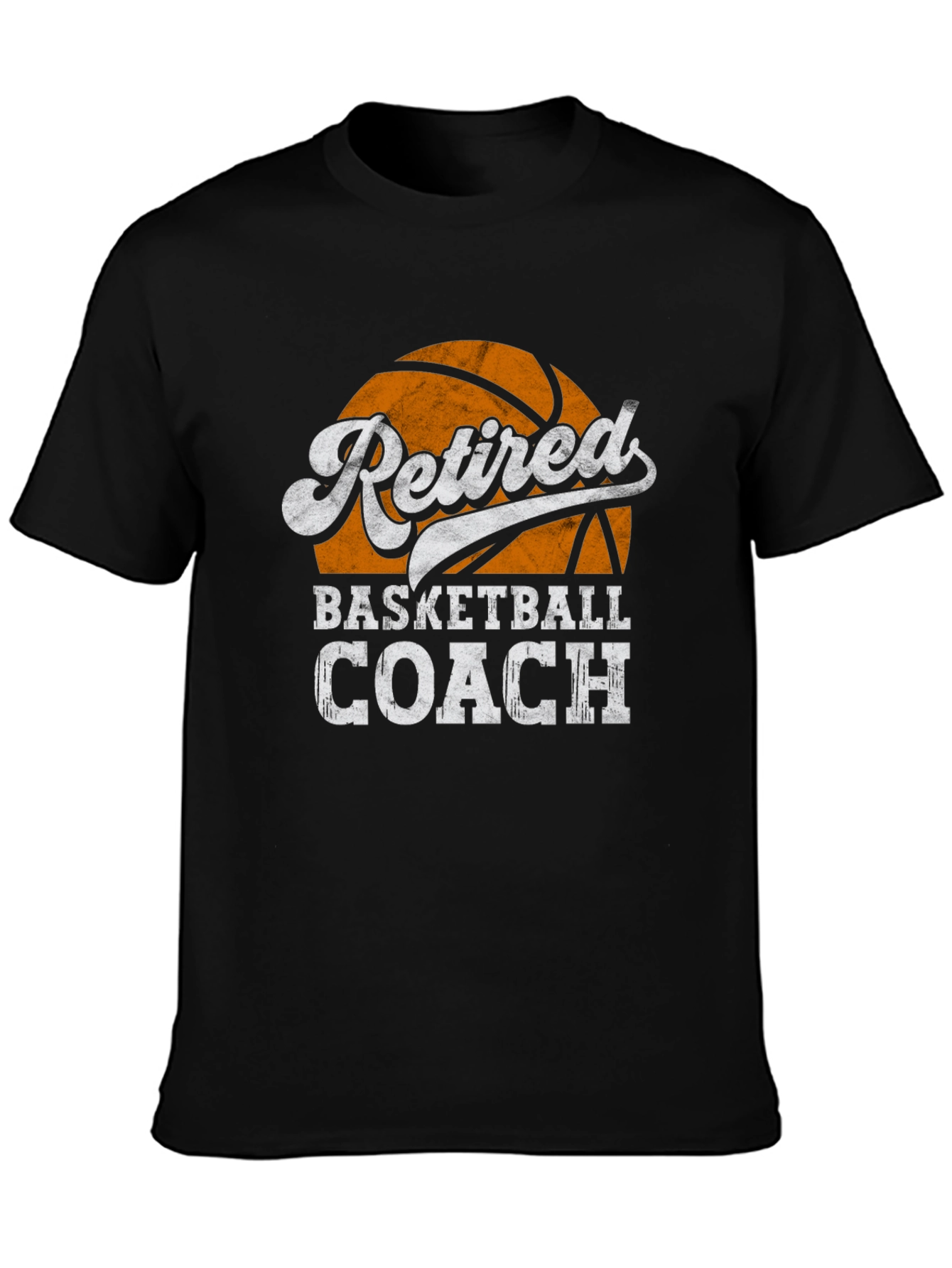 Black Retired Basketball Coach T-Shirt, Gift for Basketball Lovers view 3