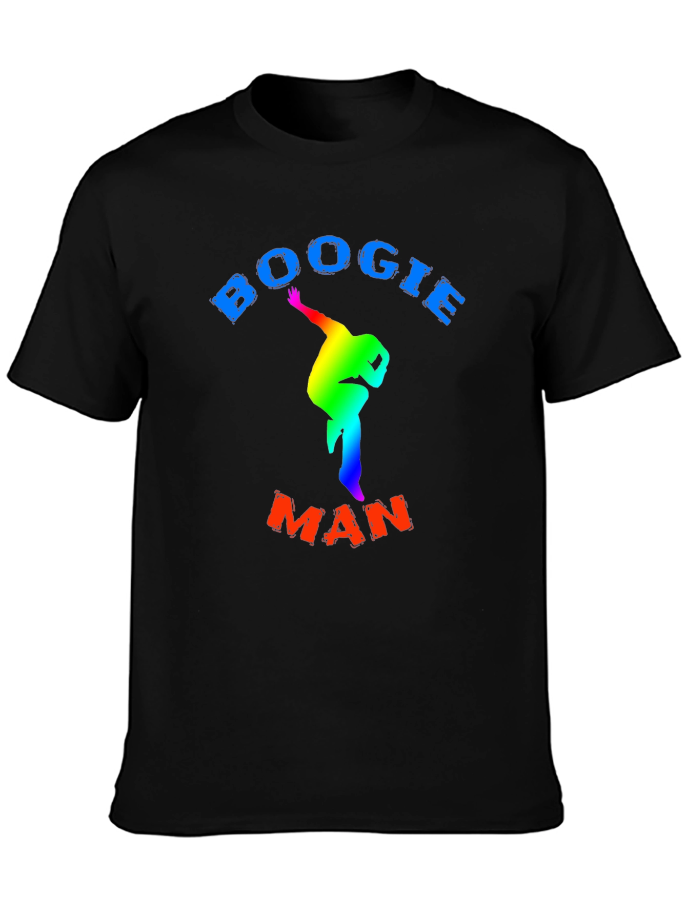 Black Boogie Man T-Shirt - Rainbow Dancer view 3