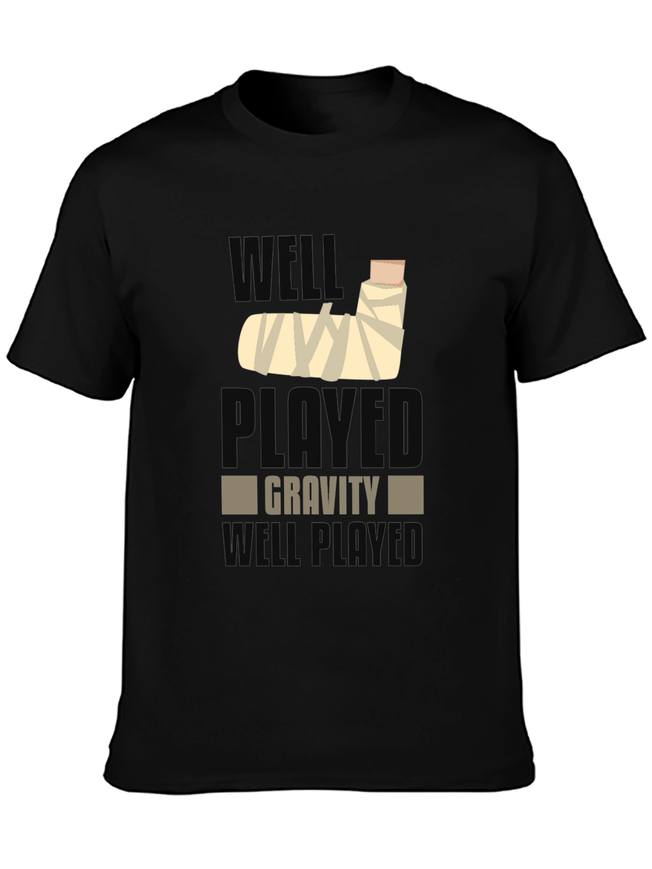 Black Well Played Gravity Tee view 3