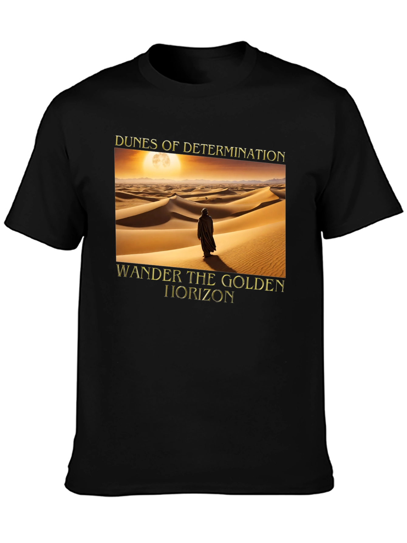 Black Dunes of Determination T-Shirt view 3