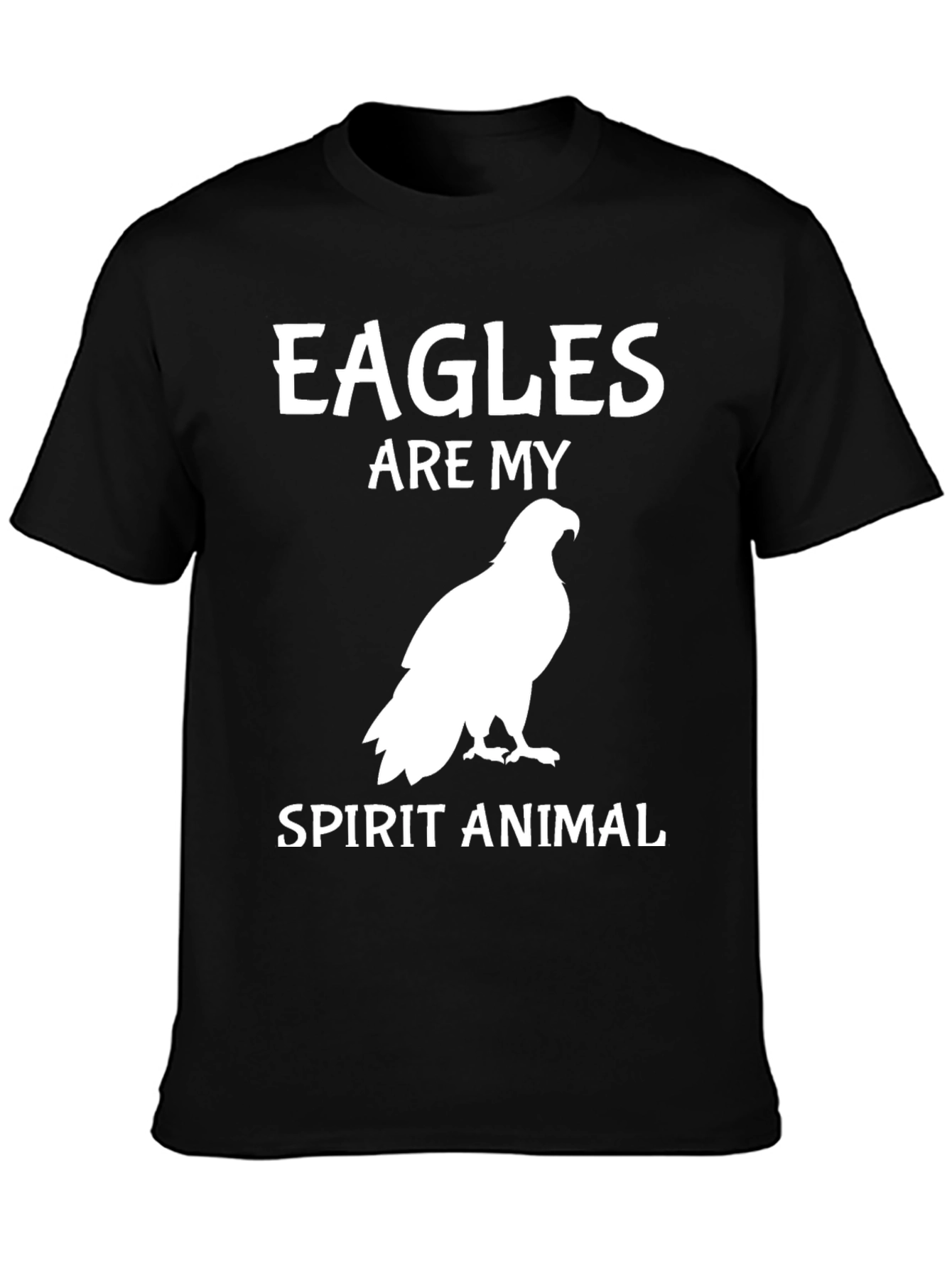 Black Eagles Are My Spirit Animal Graphic T-Shirt view 3