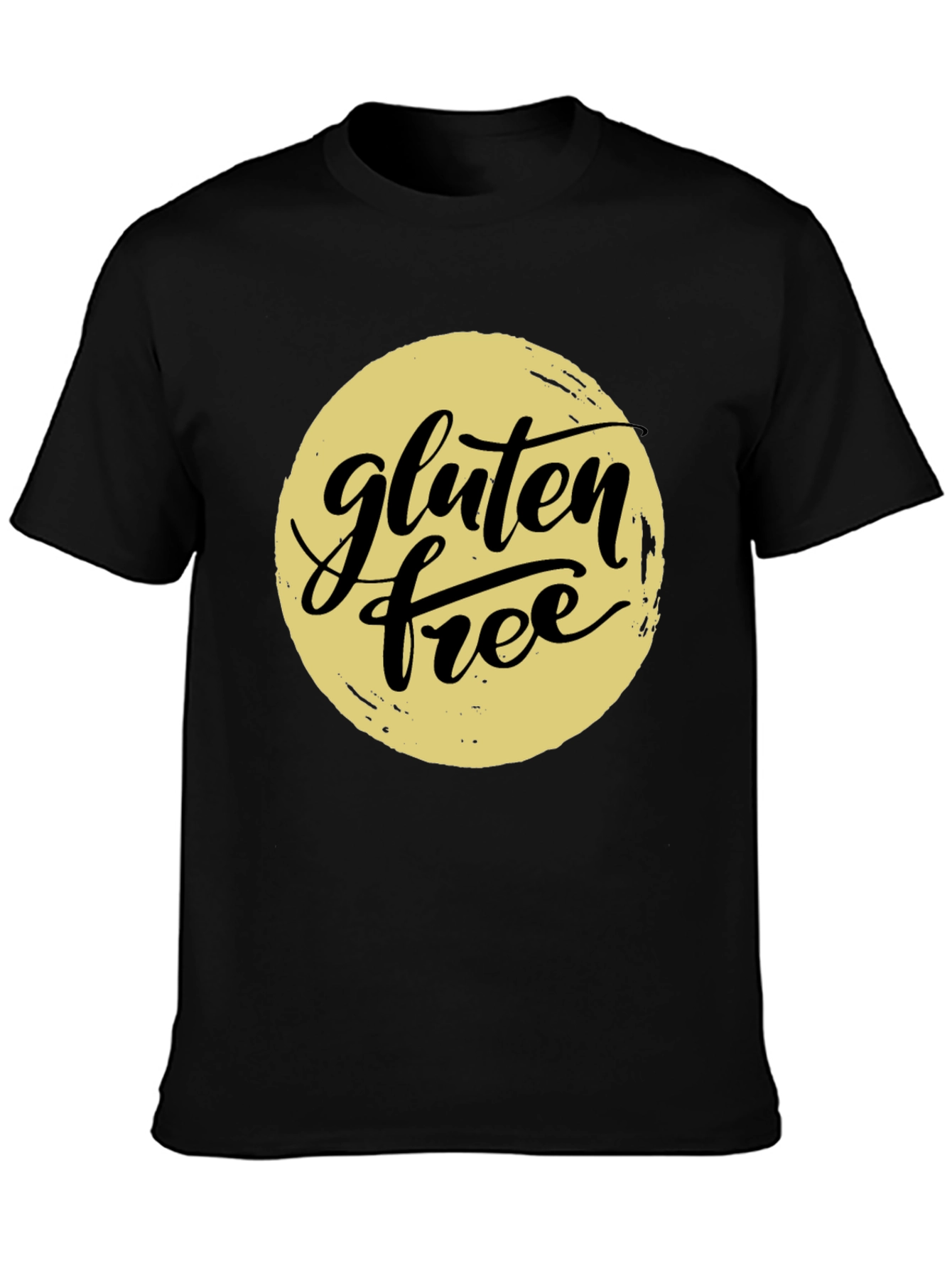 Black Gluten Free Graphic Tee - Trendy Unisex T-Shirt view 3