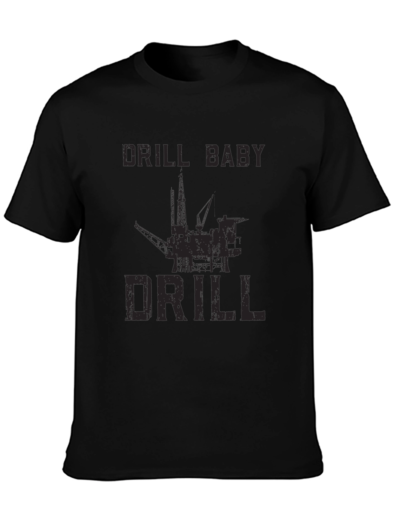 Black Drill Baby Drill Graphic Tee view 3
