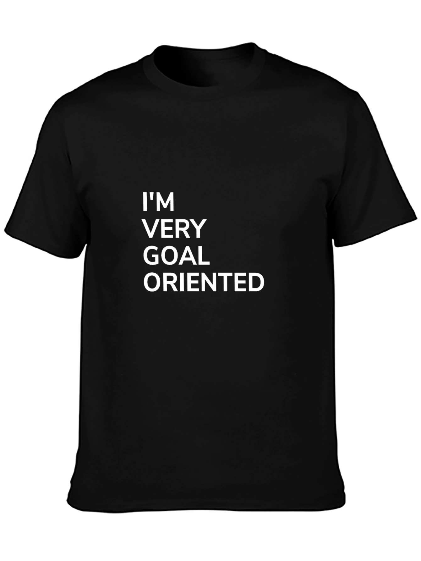 Black Goal Oriented Graphic Tee - Mens Black T-Shirt view 3