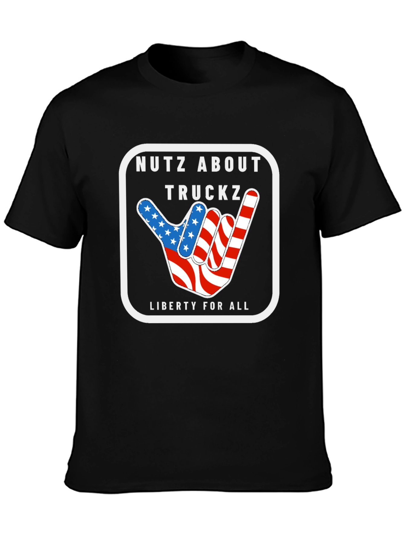 Black Nutz About Truckz Graphic T-Shirt view 3