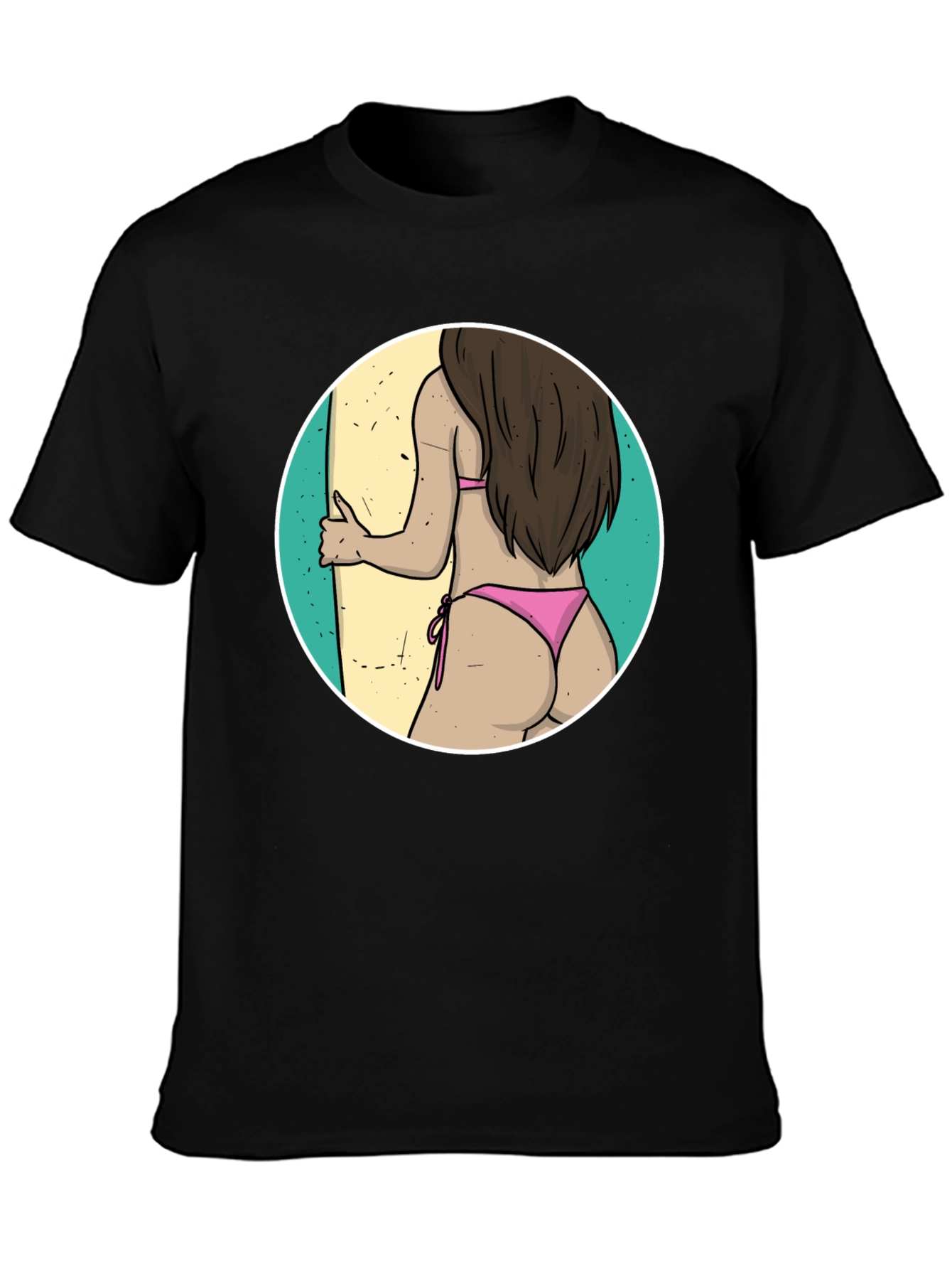 Black Surf's Up Graphic Tee - Beach Vibes view 3