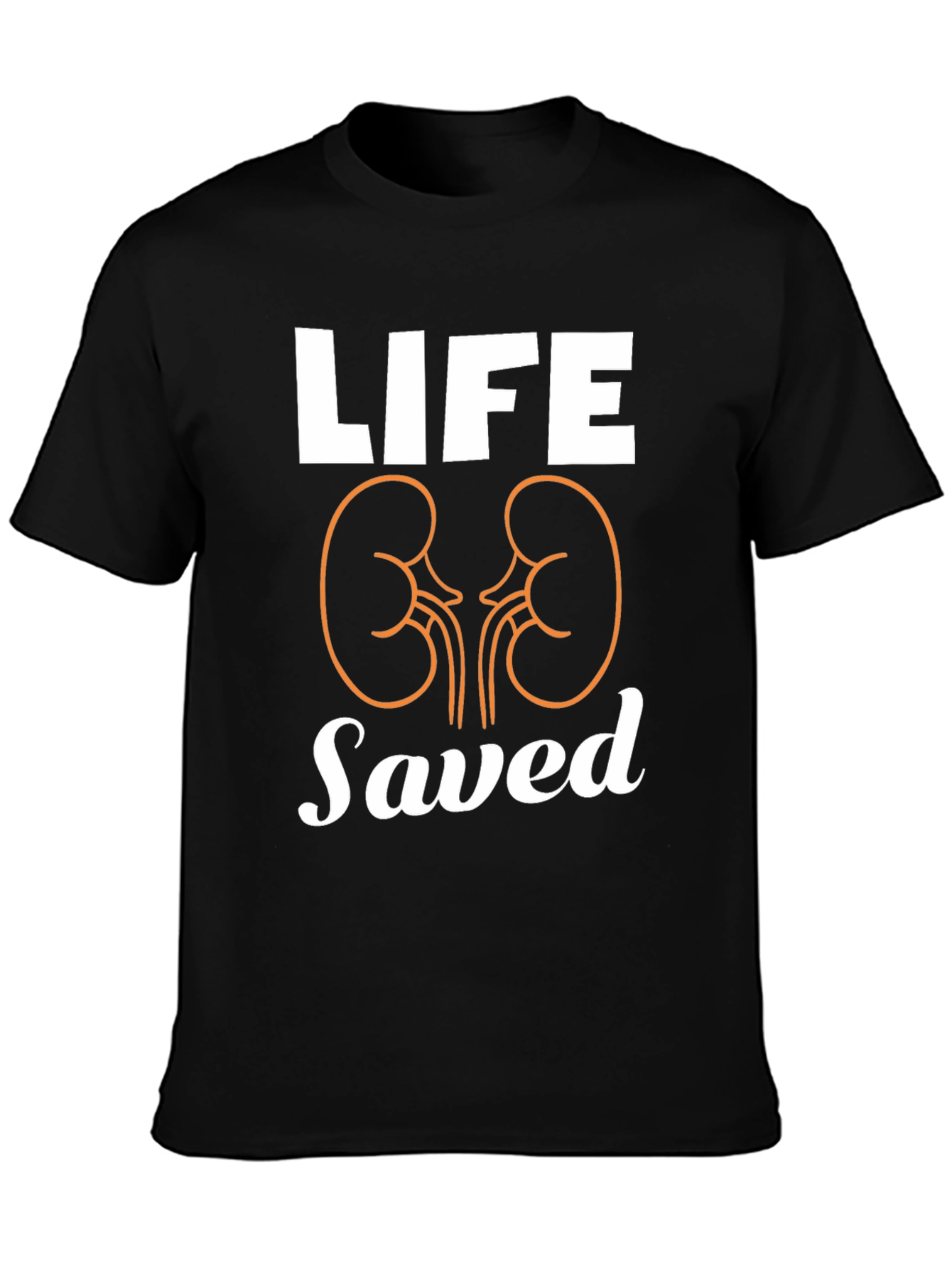 Black Life Saved Kidney T-Shirt for Organ Donation view 3
