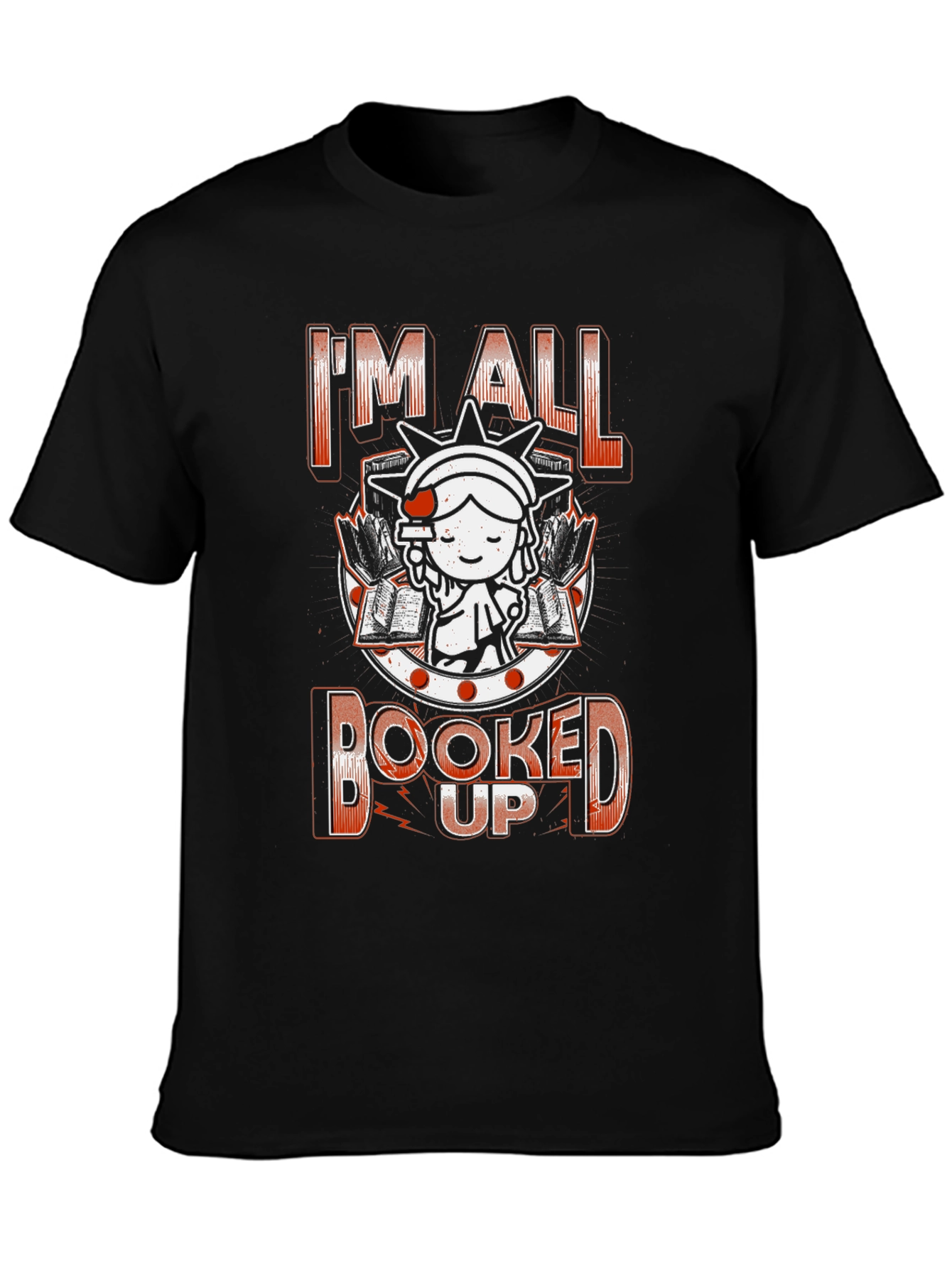 Black Booked Up Graphic T-Shirt view 3