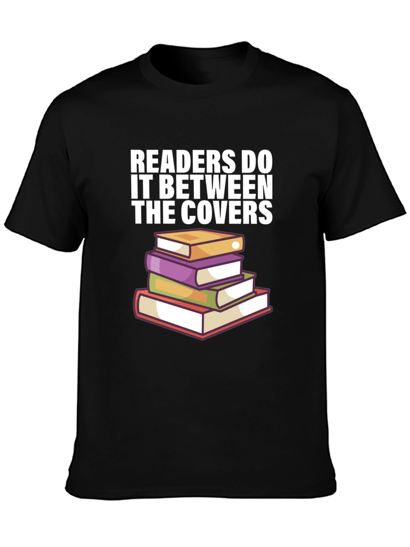 Black Readers Do It Between the Covers Funny Book Lover T-Shirt view 3