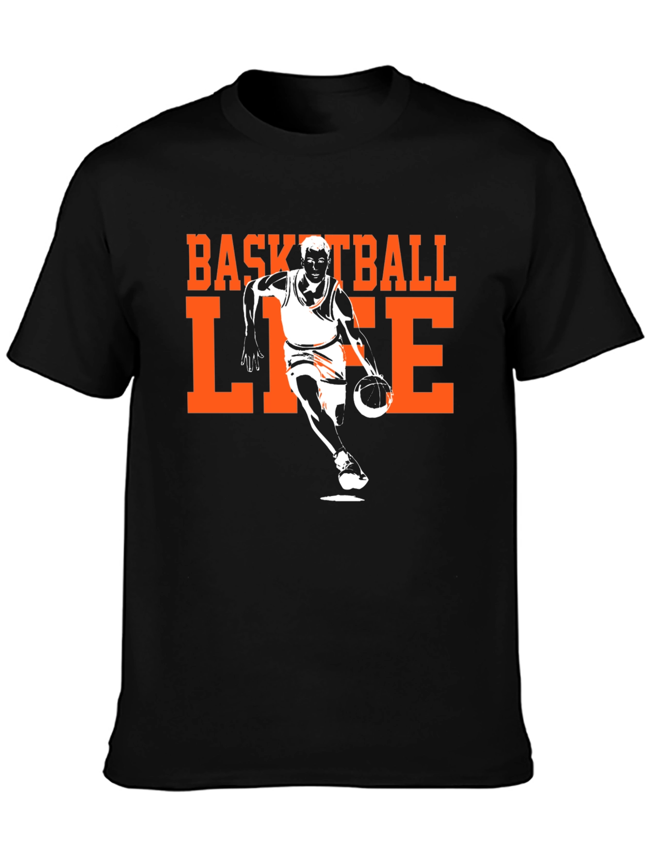 Black Basketball Life Graphic Tee view 3