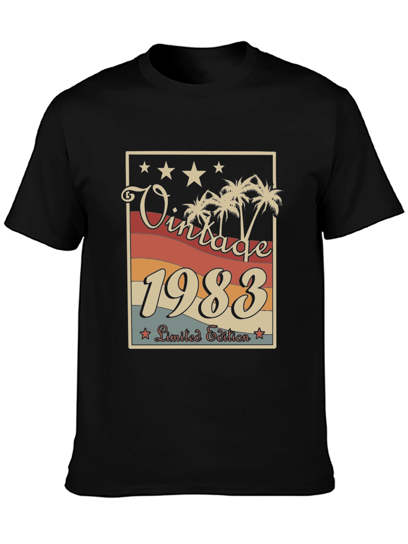 Black Vintage 1983 Limited Edition Graphic T-Shirt view 3